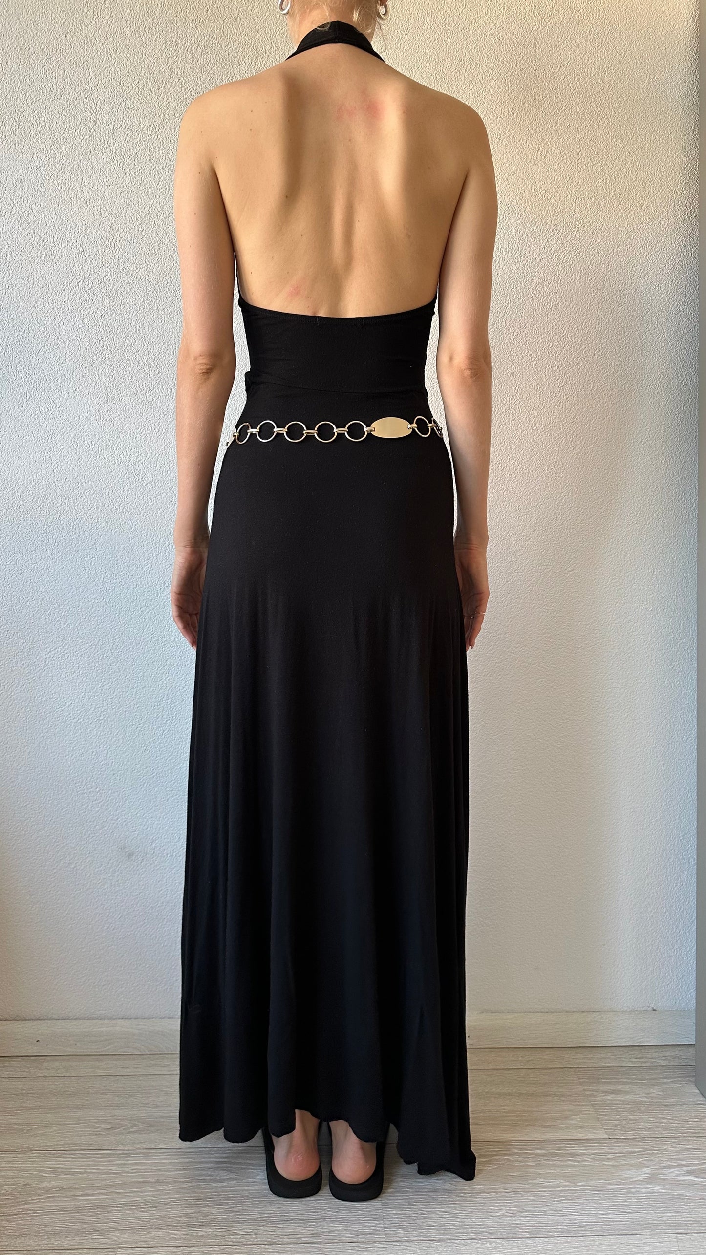 gold adjustable chain belt