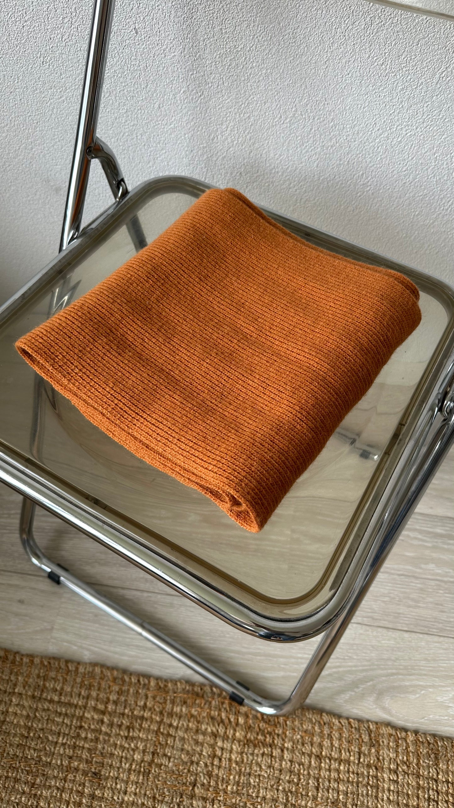 orange wool scarf