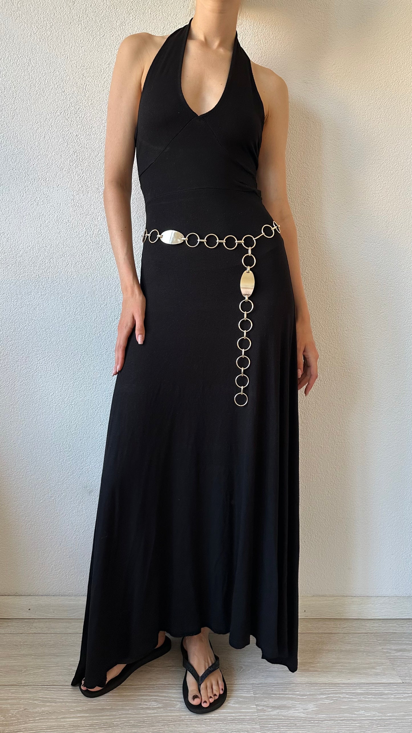 gold adjustable chain belt