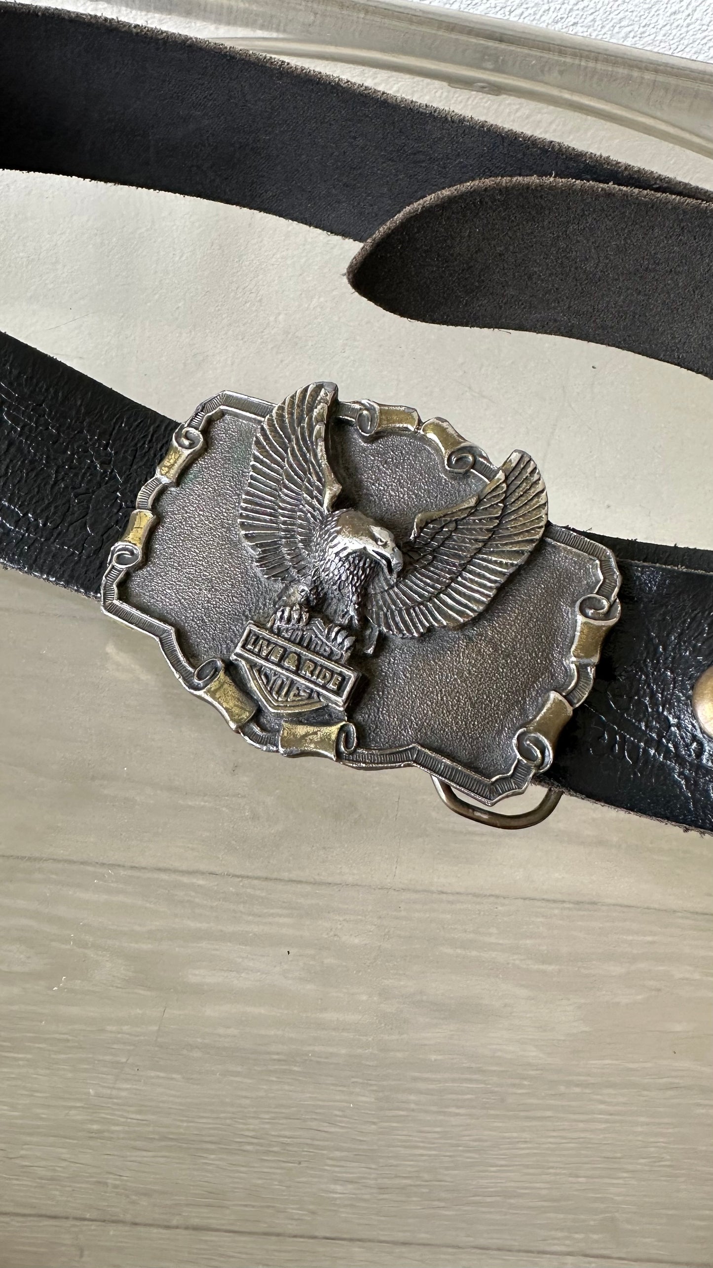 harley davidson vintage belt