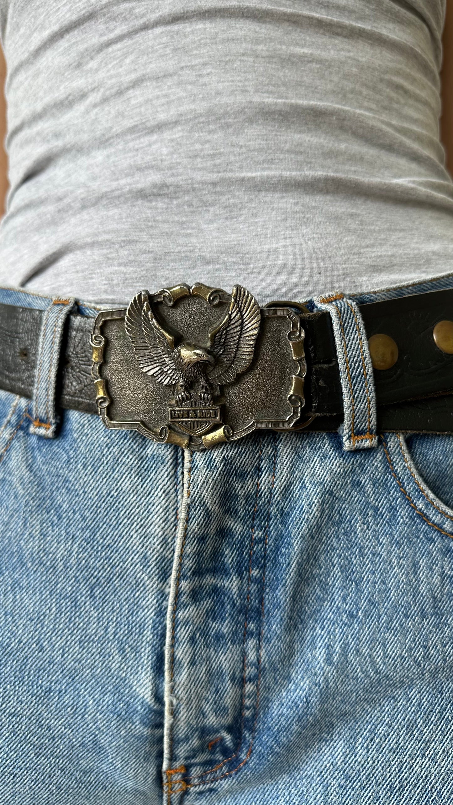 harley davidson vintage belt