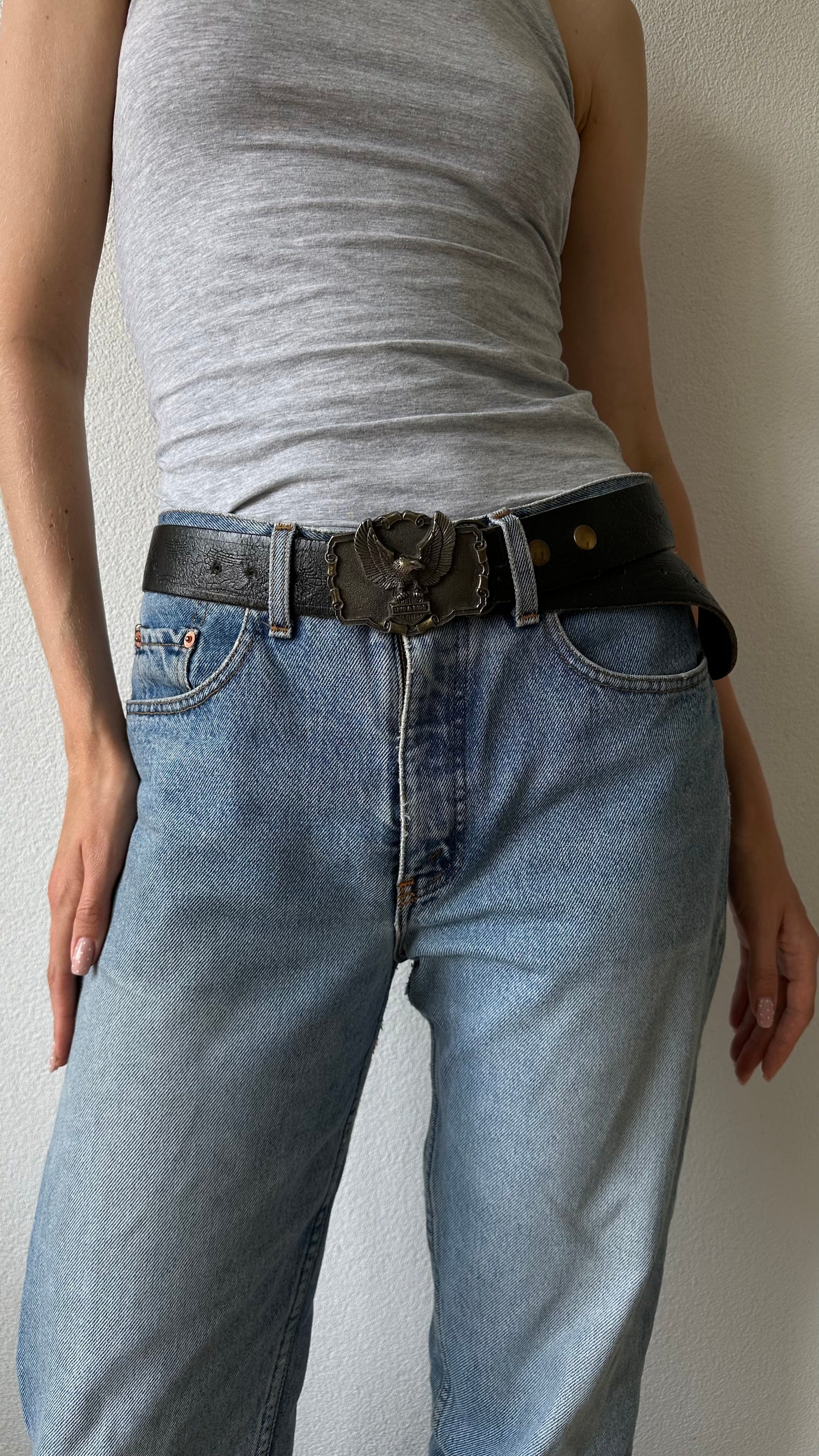 harley davidson vintage belt