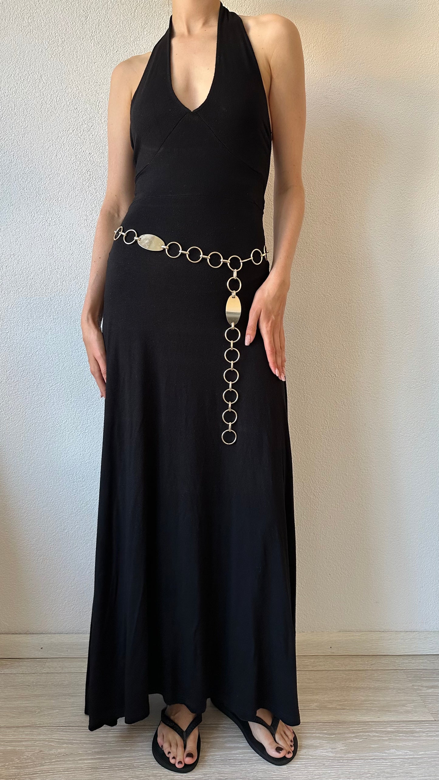 gold adjustable chain belt