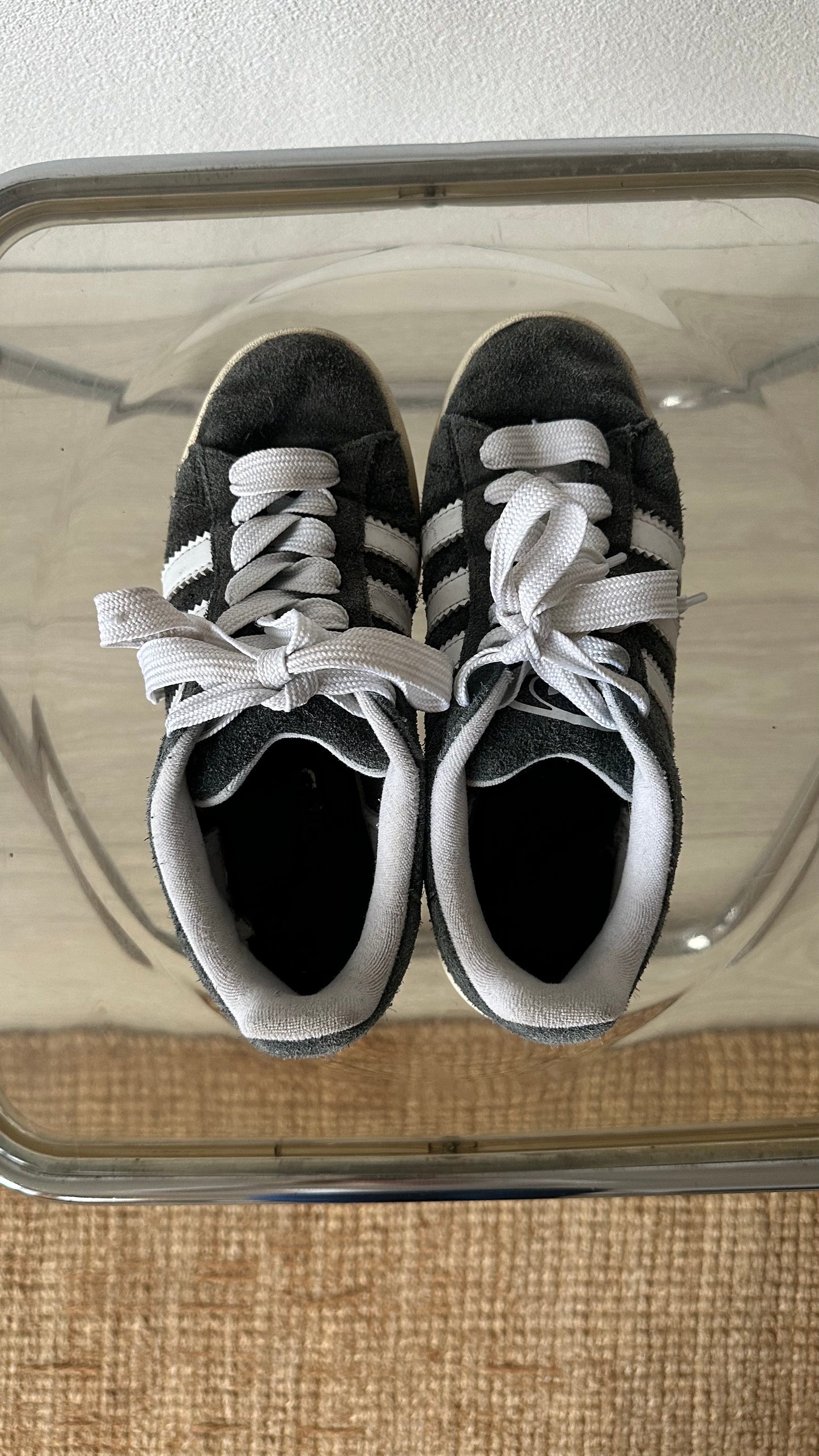 grey suede 00s Adidas Campus sneakers