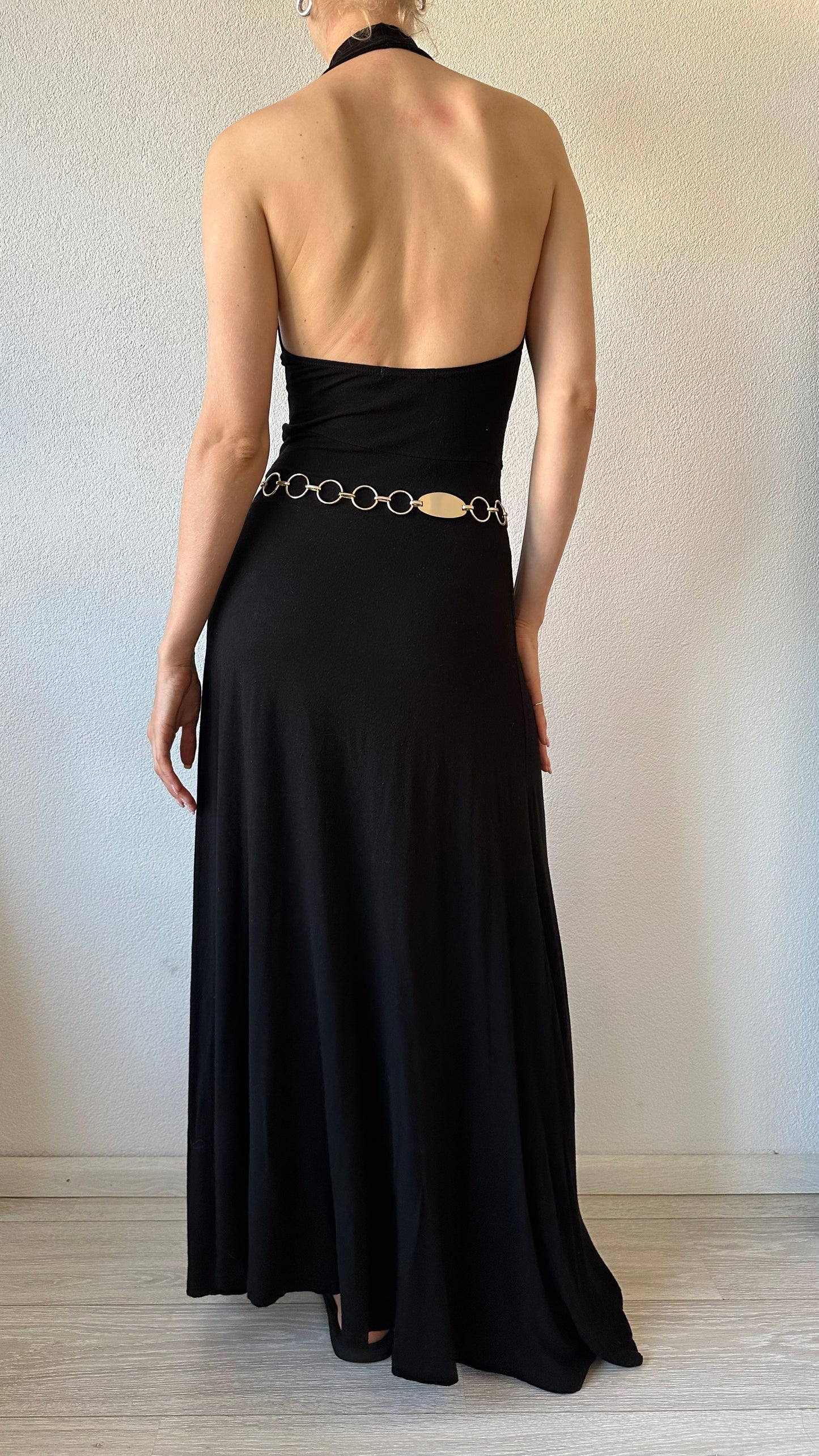gold adjustable chain belt