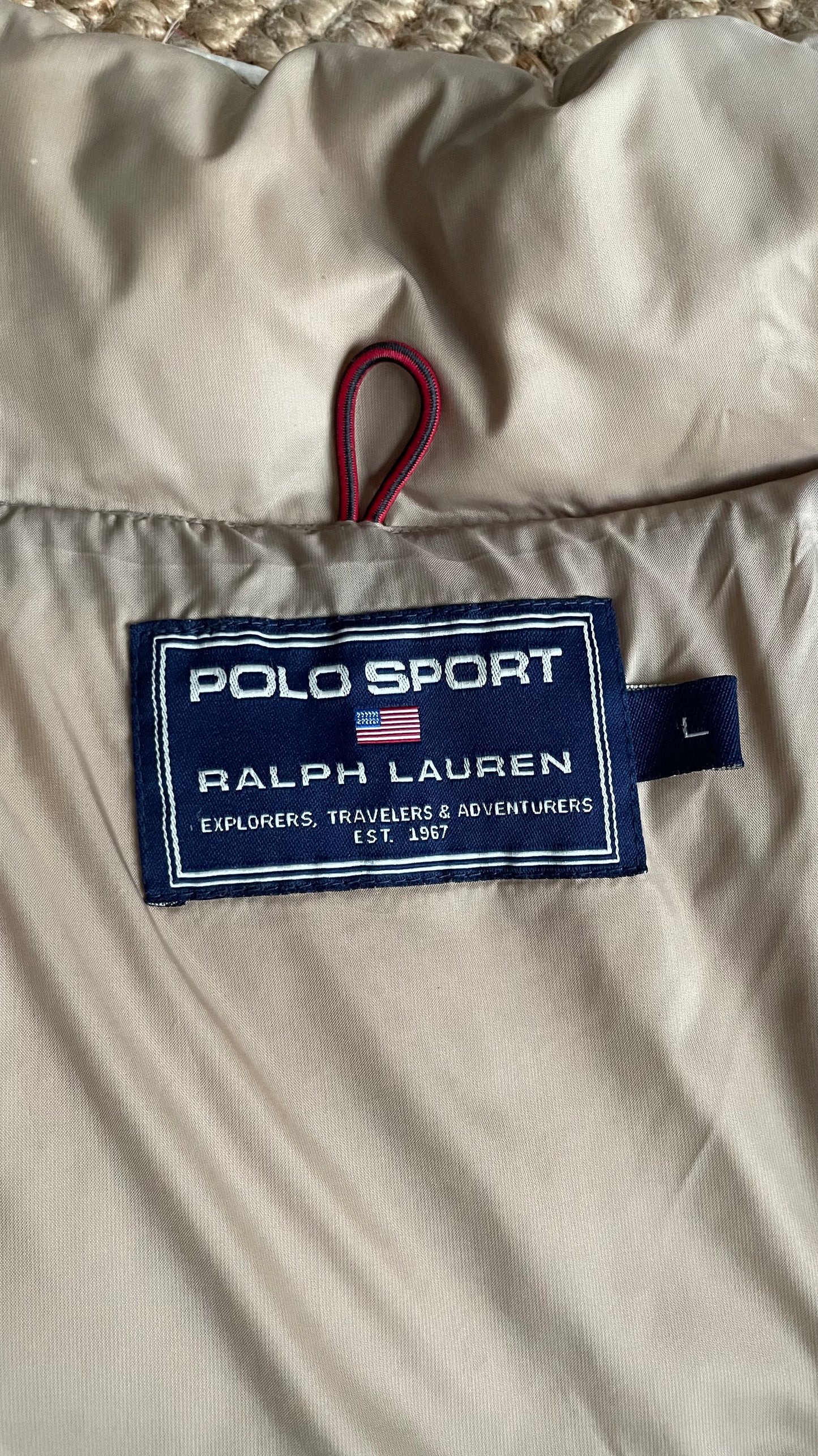 ralph lauren beige sport bodywarmer