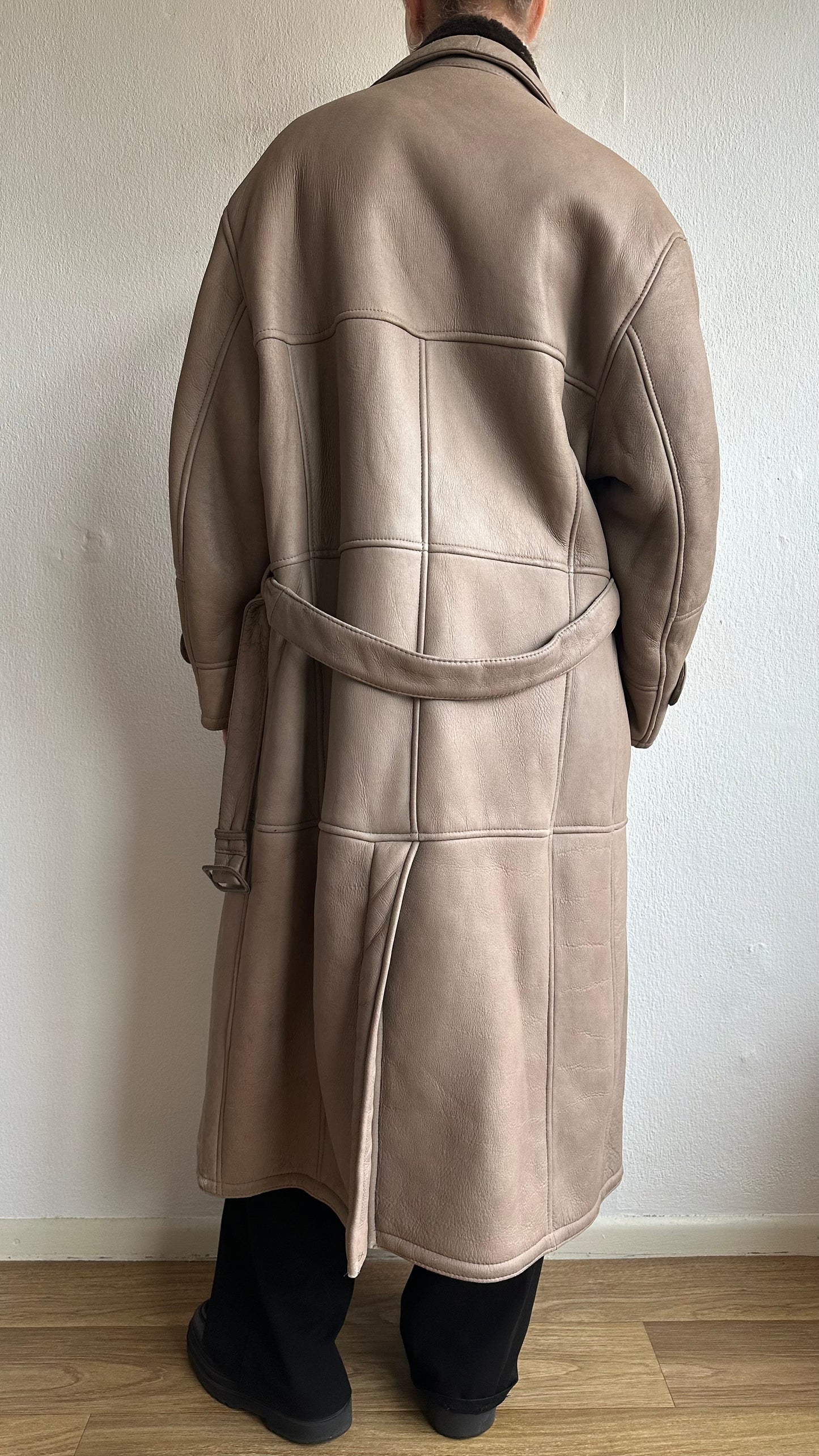 oversized faux shearling coat