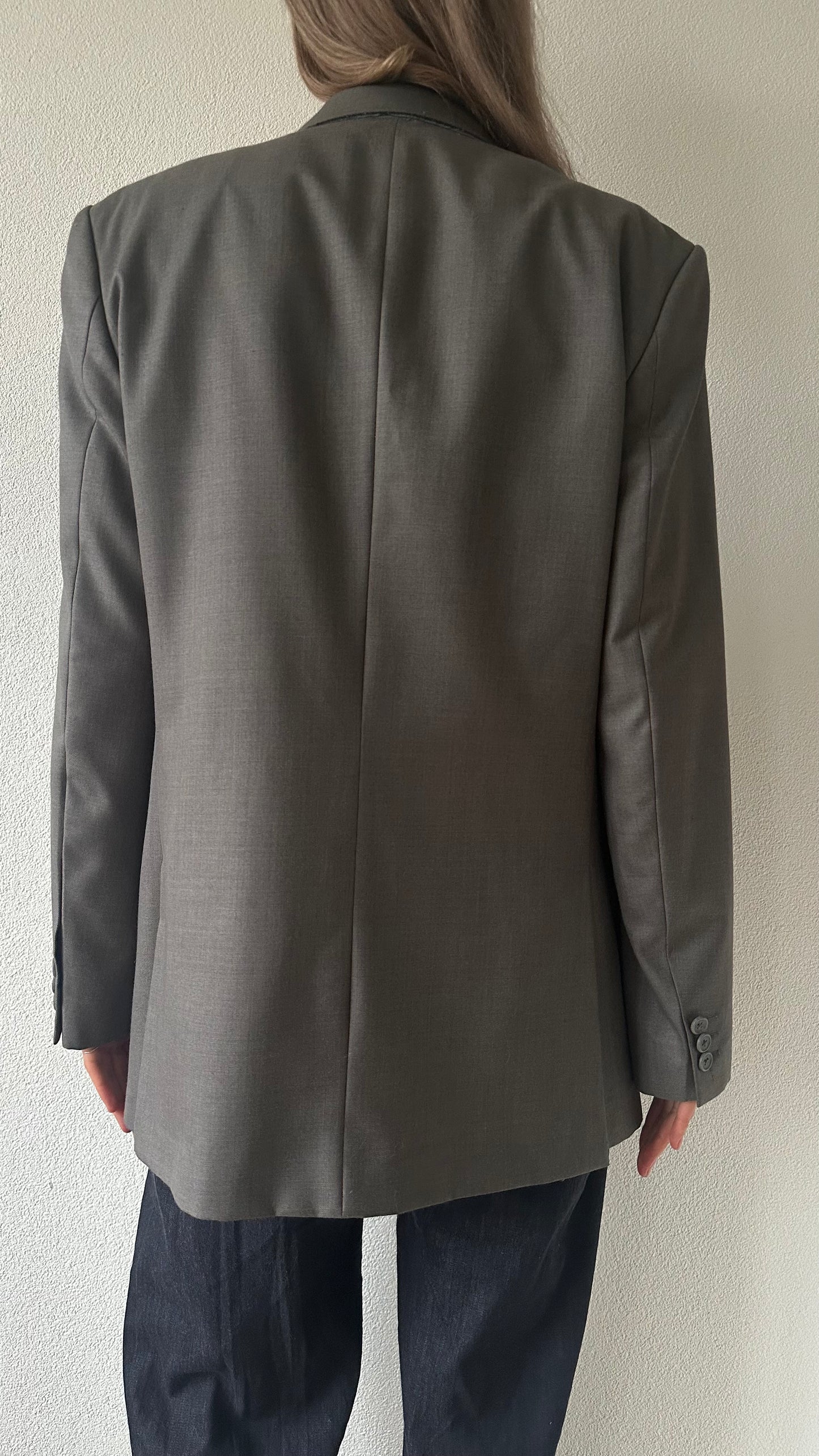 grey oversized vintage blazer