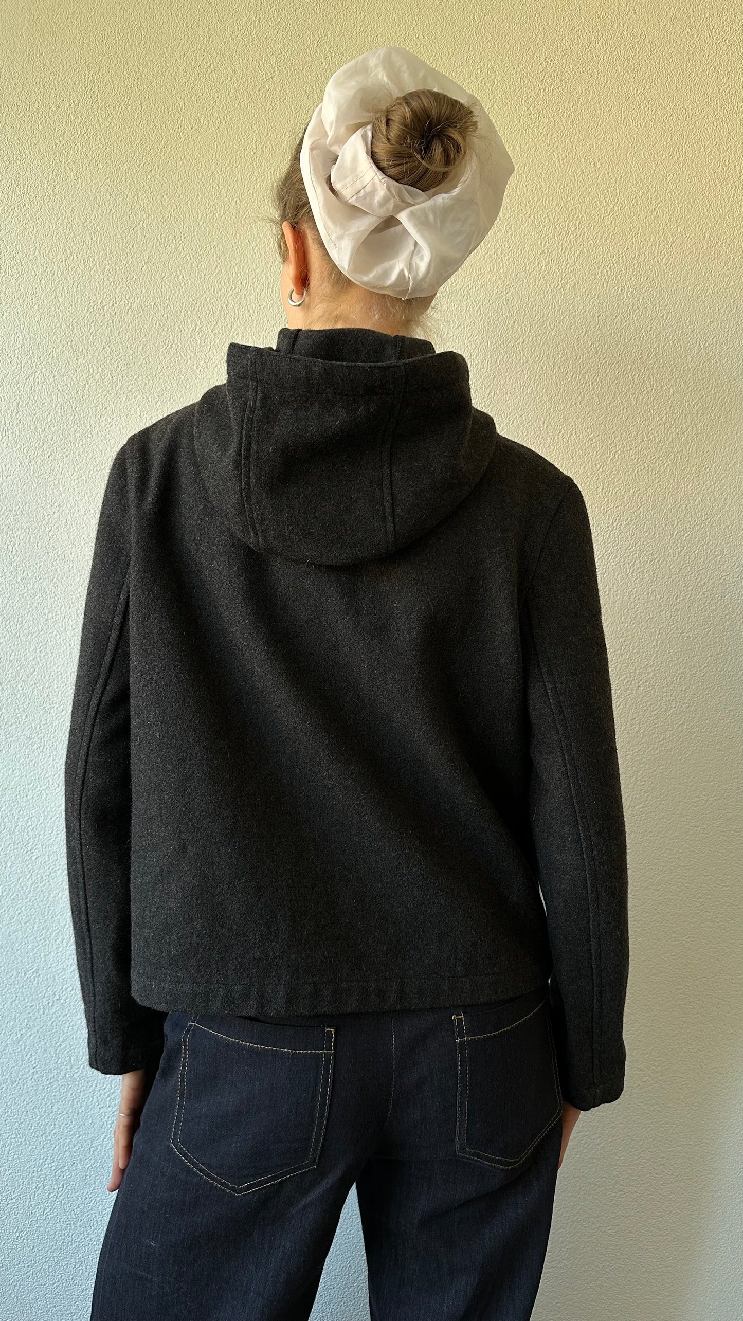 grey wool minimalistic jacket