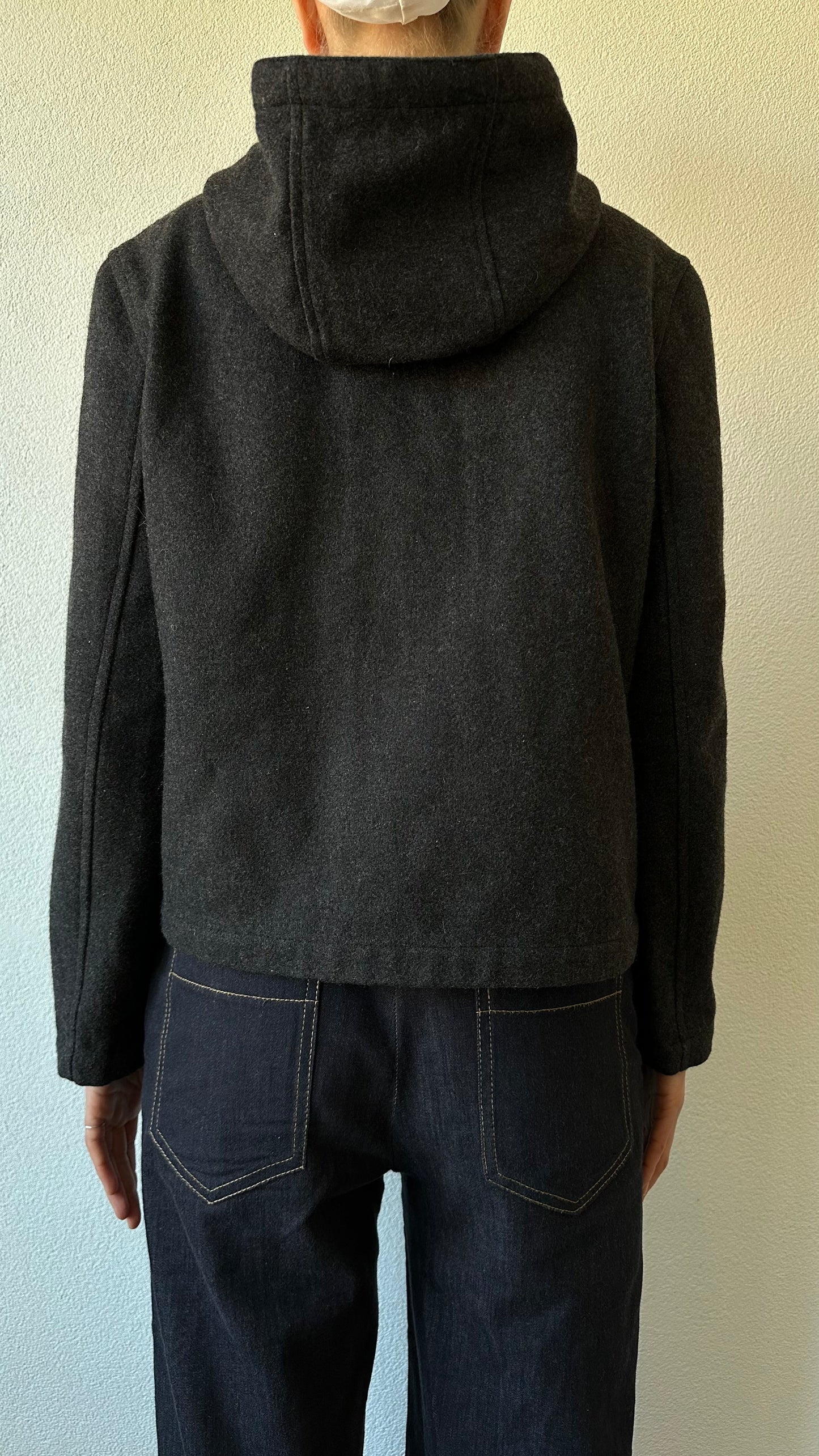 grey wool minimalistic jacket