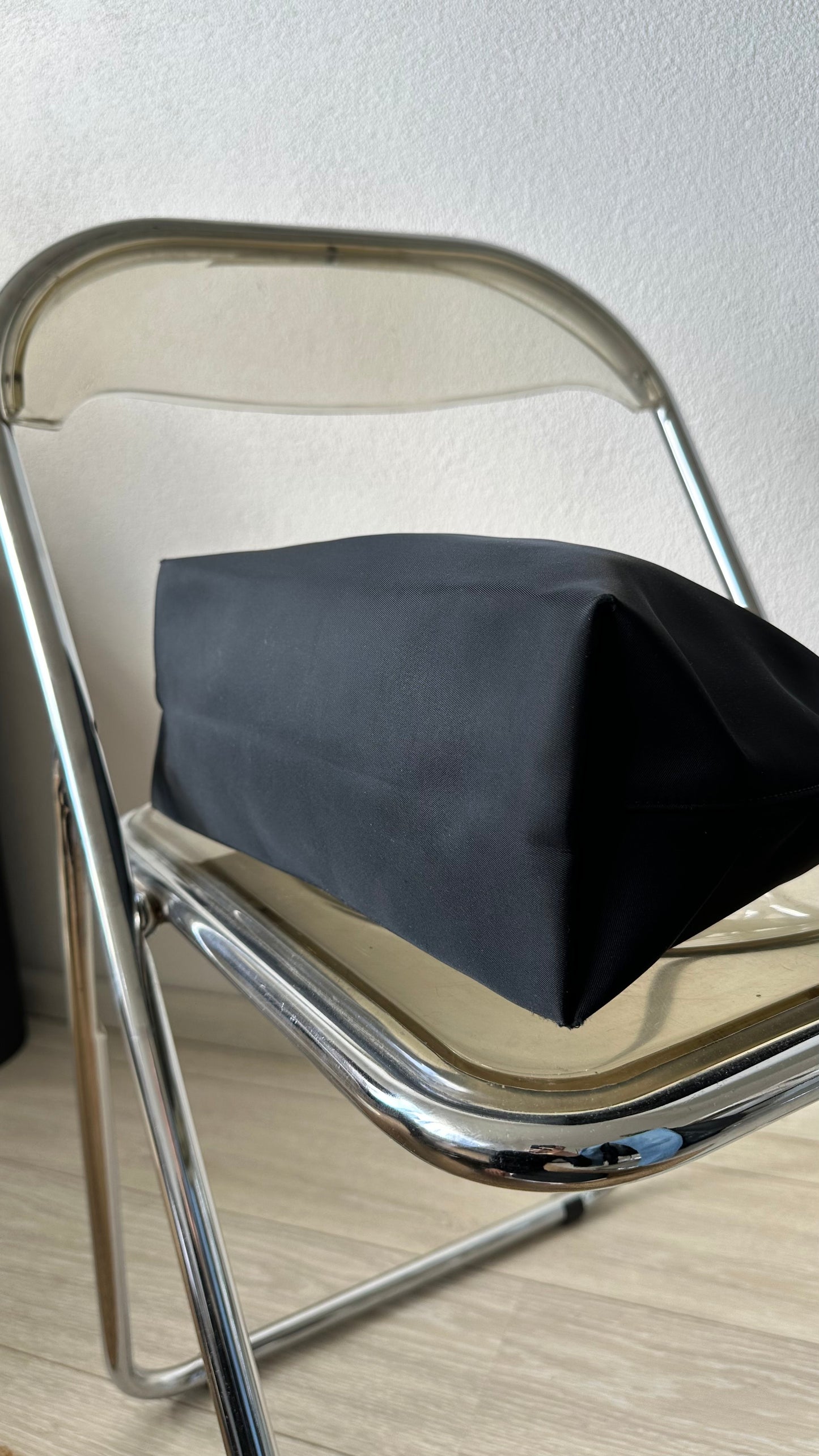 black leather boho longchamp