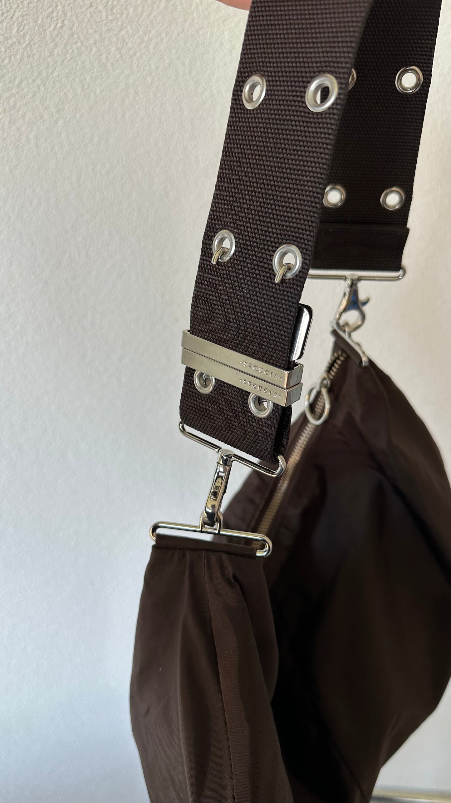 brown nylon sequoia bag
