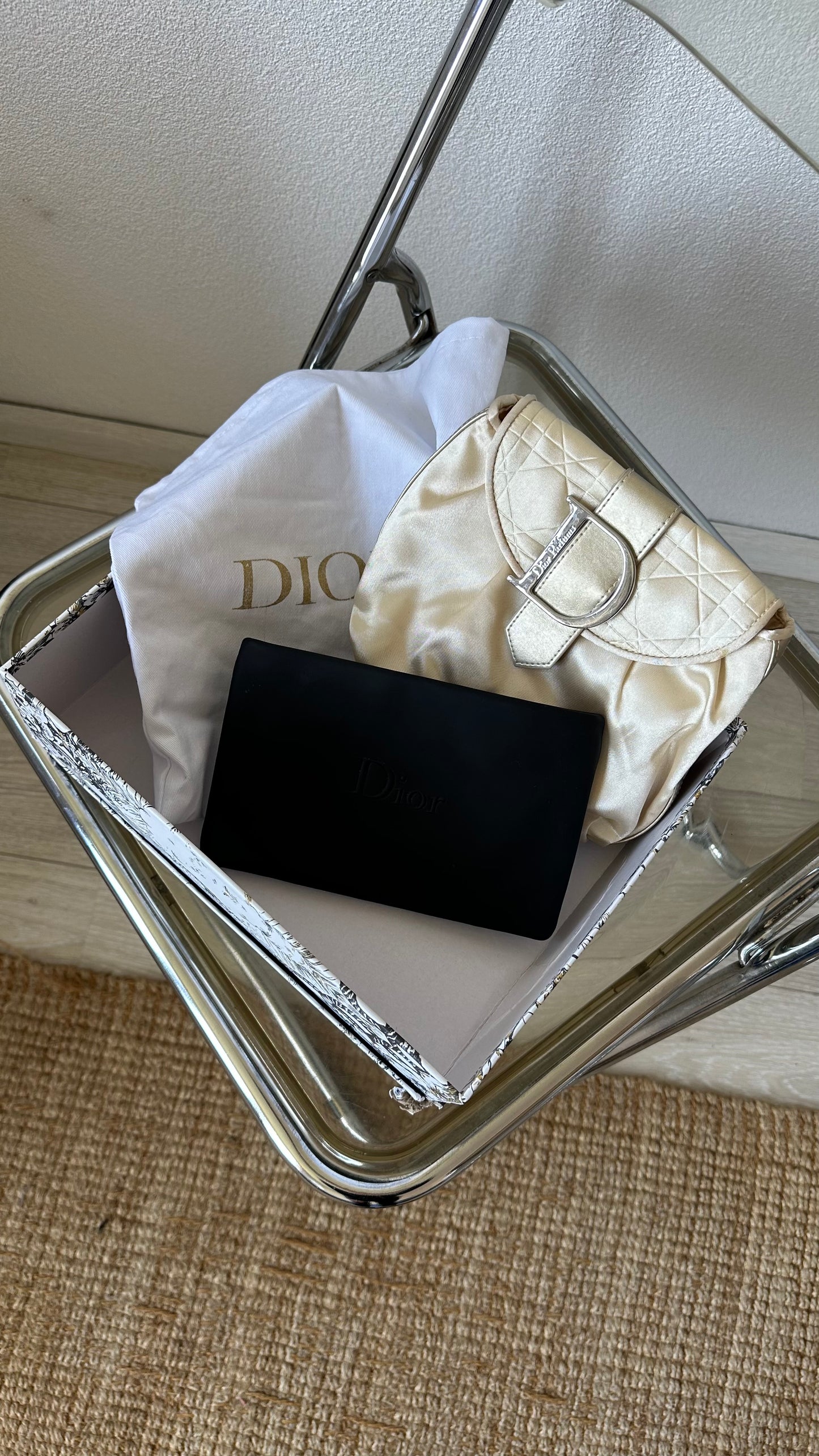 Dior make-up bags with paper bag