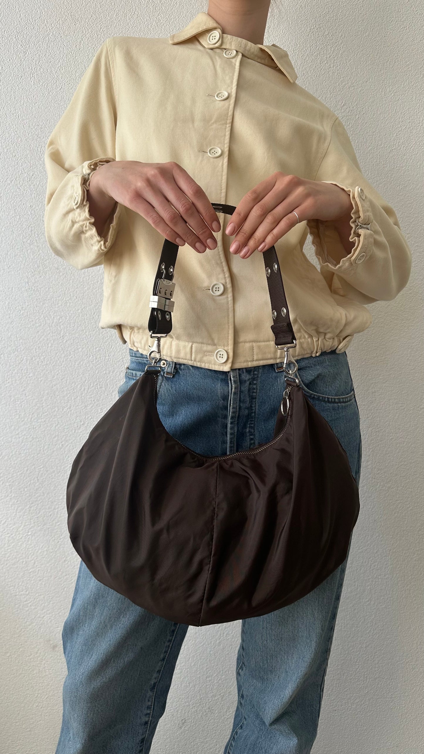 brown nylon sequoia bag
