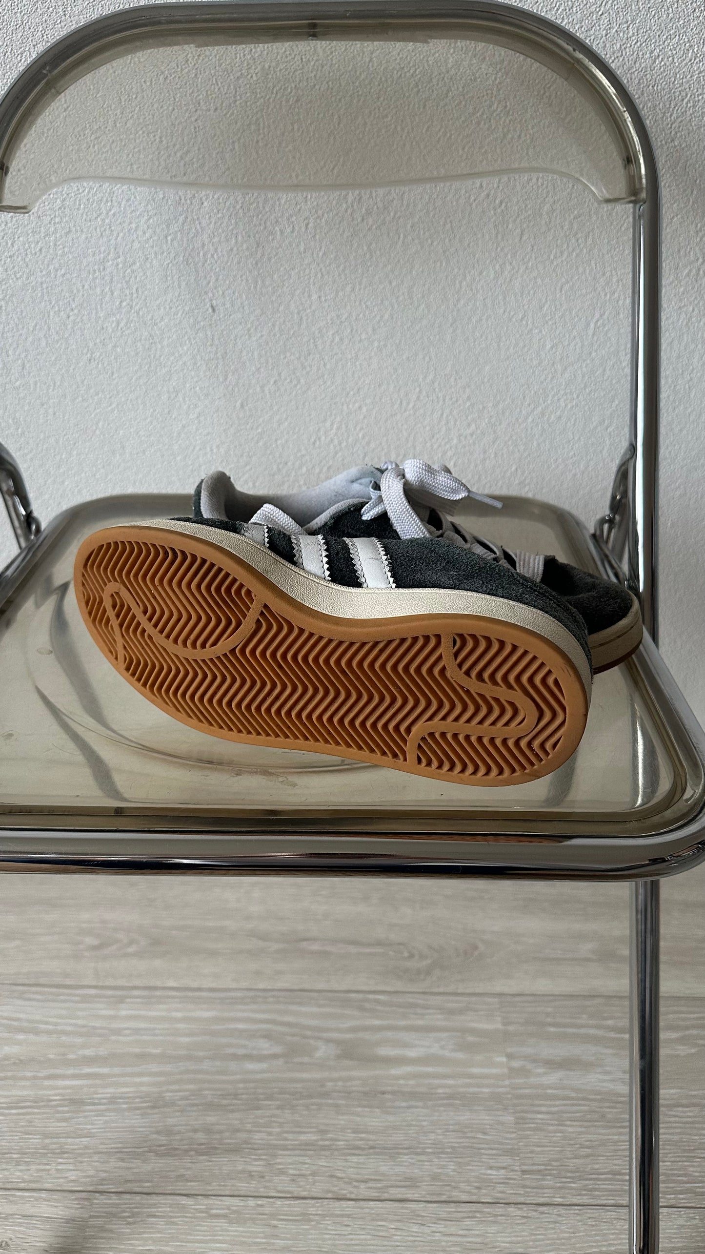 grey suede 00s Adidas Campus sneakers