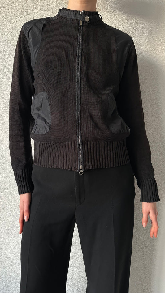 mexx black cardigan zip up