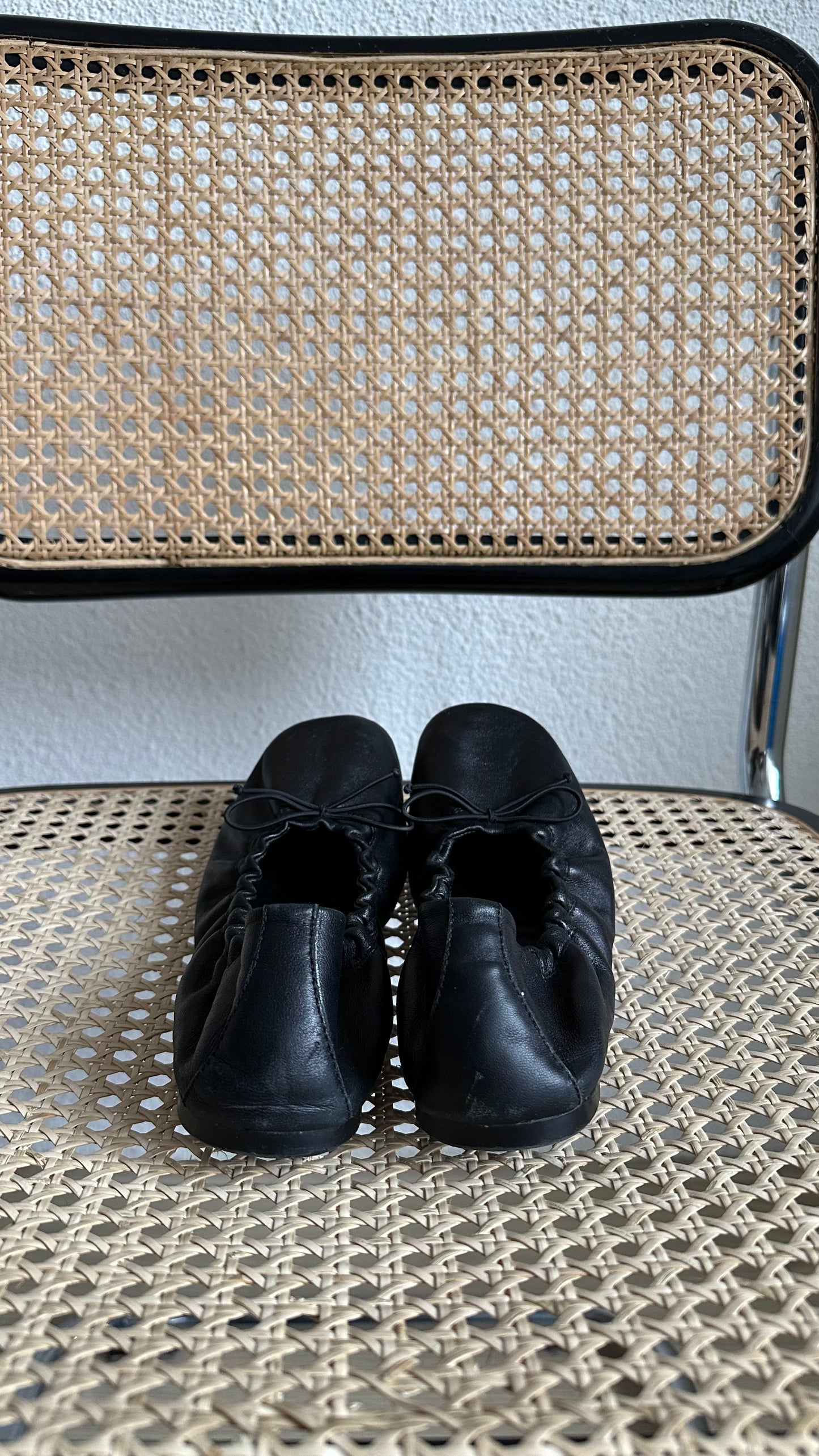 leather Massimo Dutti ballerina flats size 38