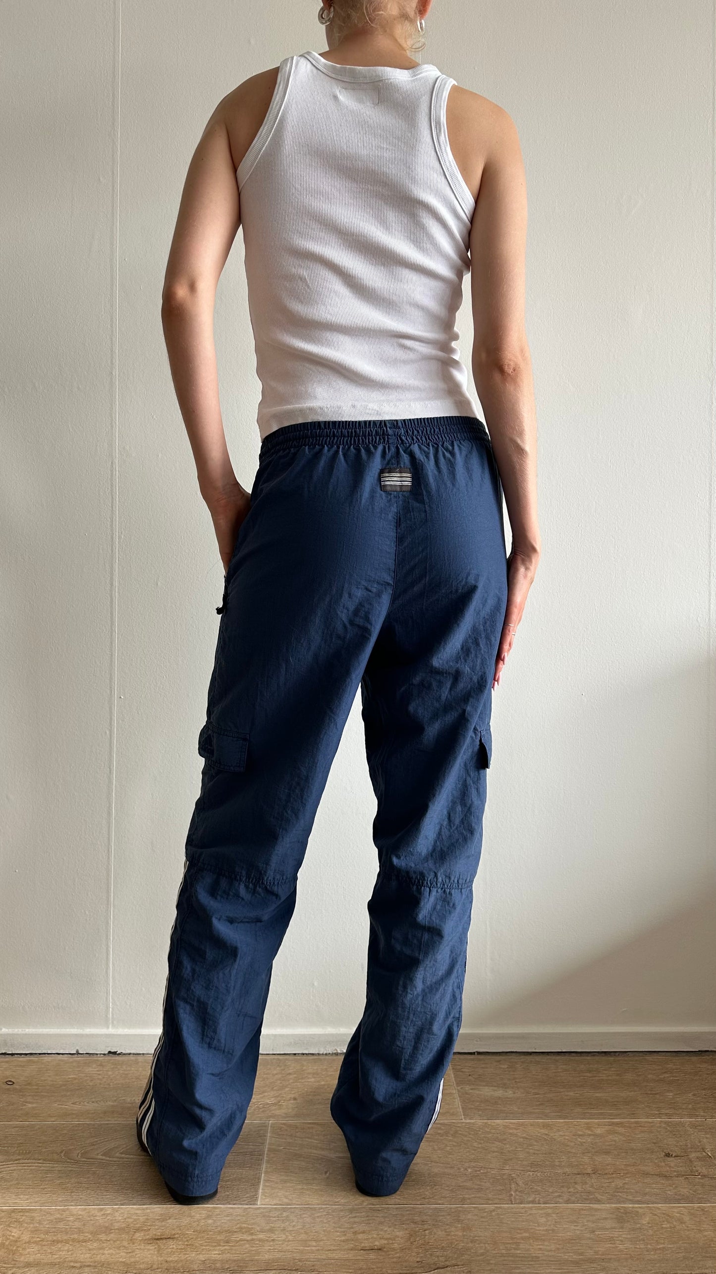 blue vintage Adidas jogger pants