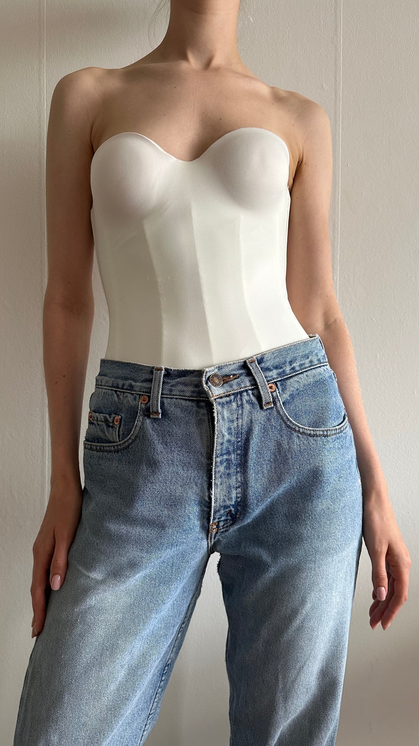 bridal ivory soft corset by poirier