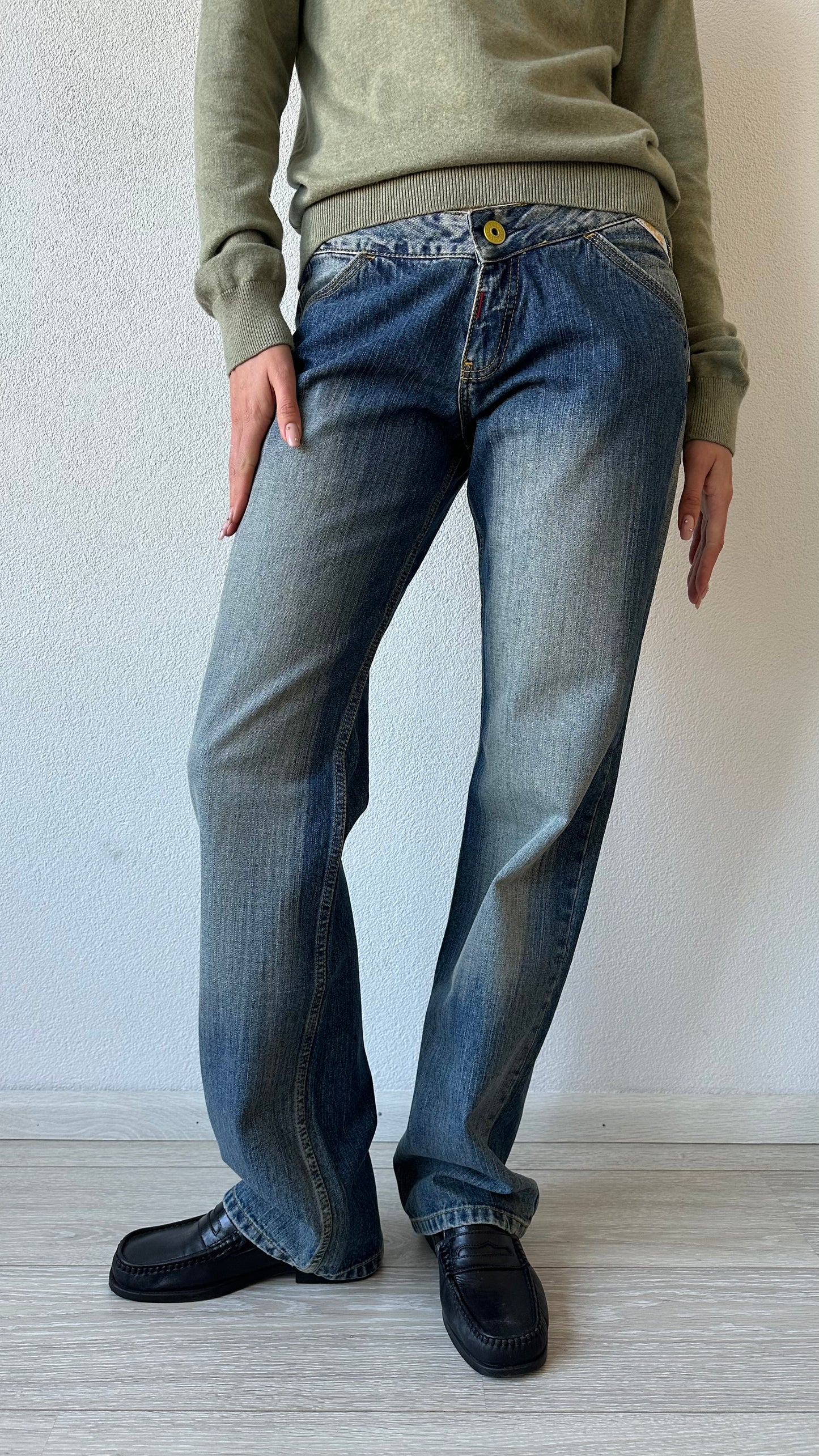 vintage low rise Y2K Replay jeans
