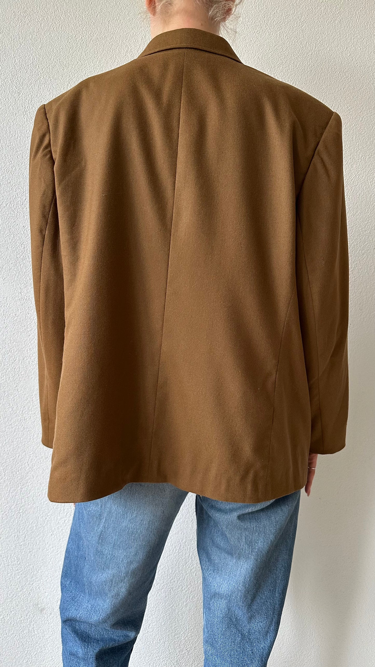 vintage wool camel blazer