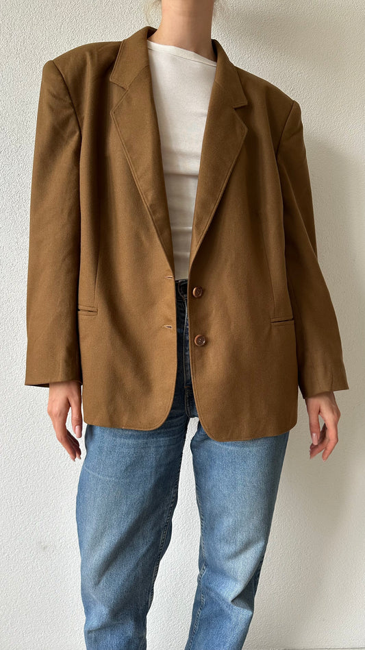 vintage wool camel blazer