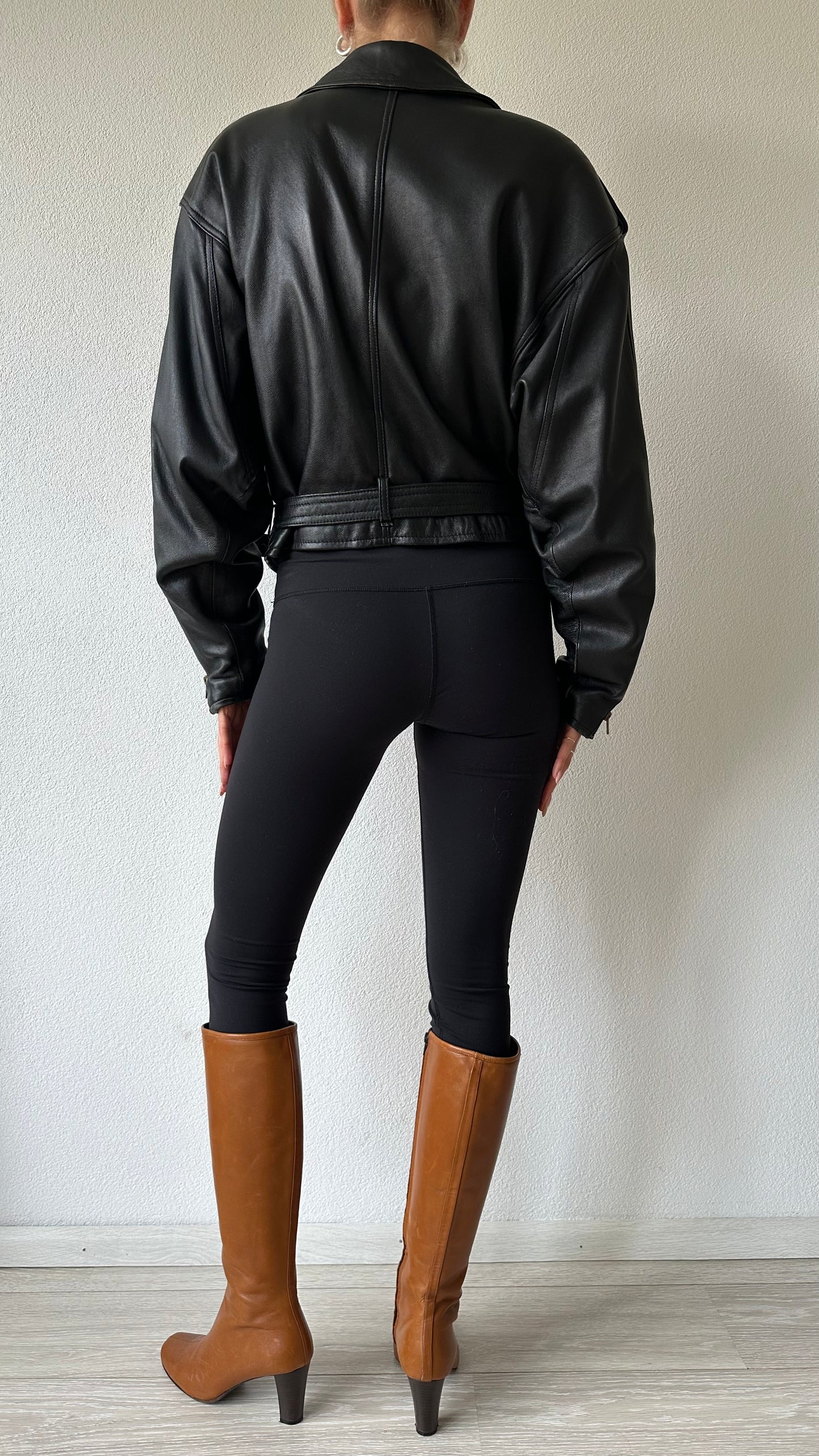 camel leather Italian boots