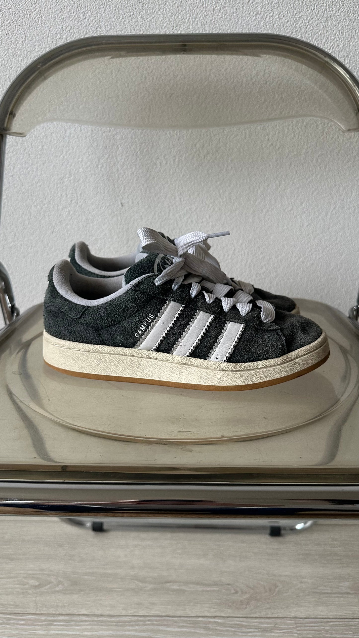 grey suede 00s Adidas Campus sneakers