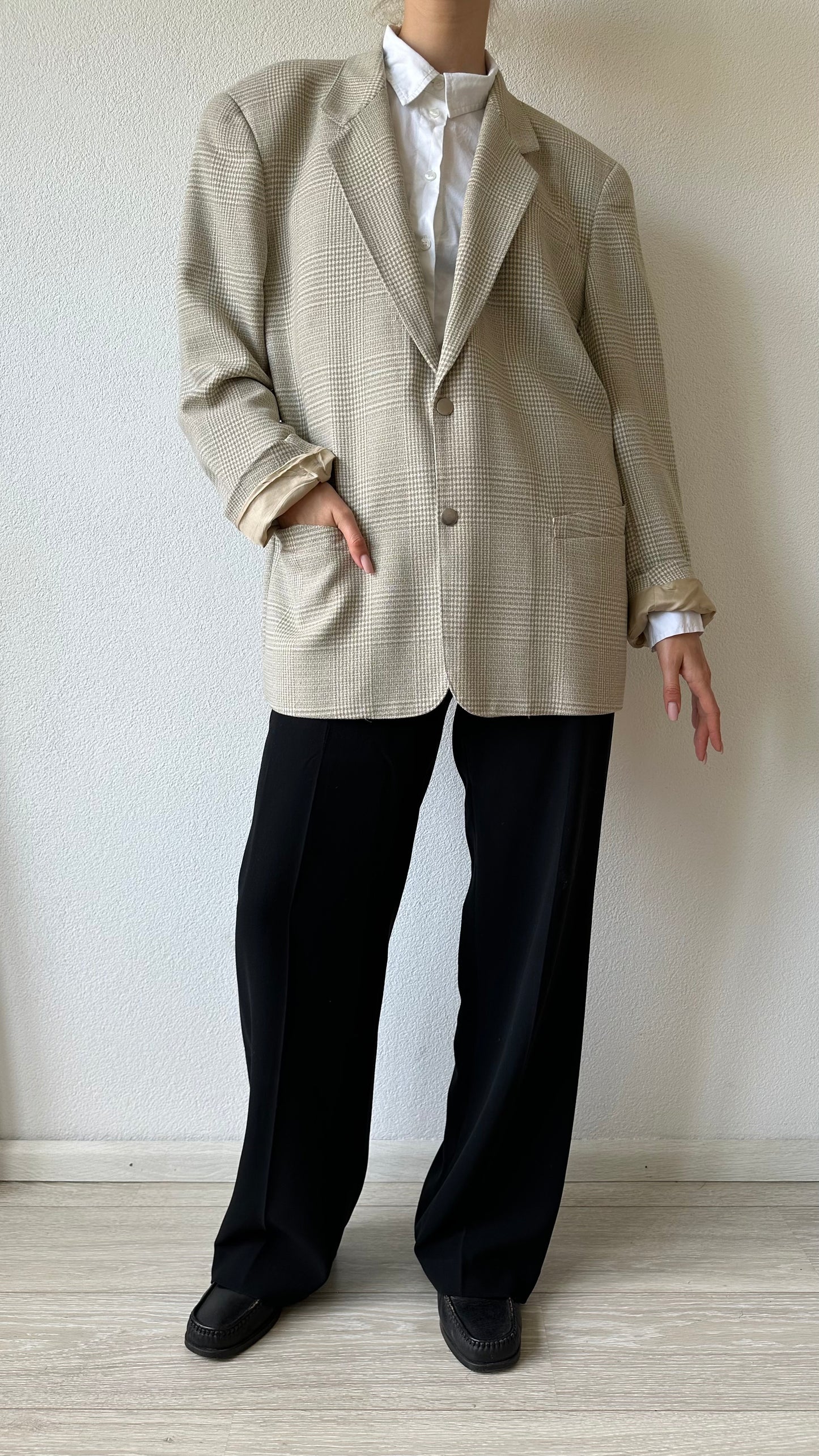 Thierry Mugler vintage tweed blazer