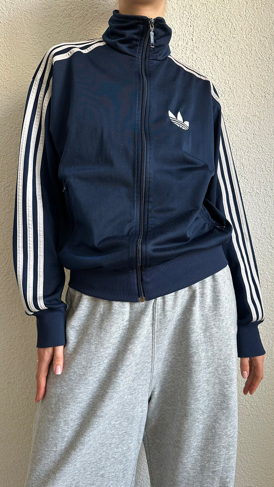 zip up blue Adidas vest classic