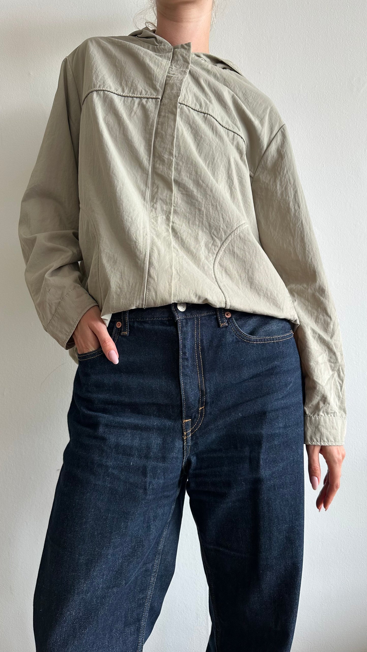 dark denim and jacket duo set