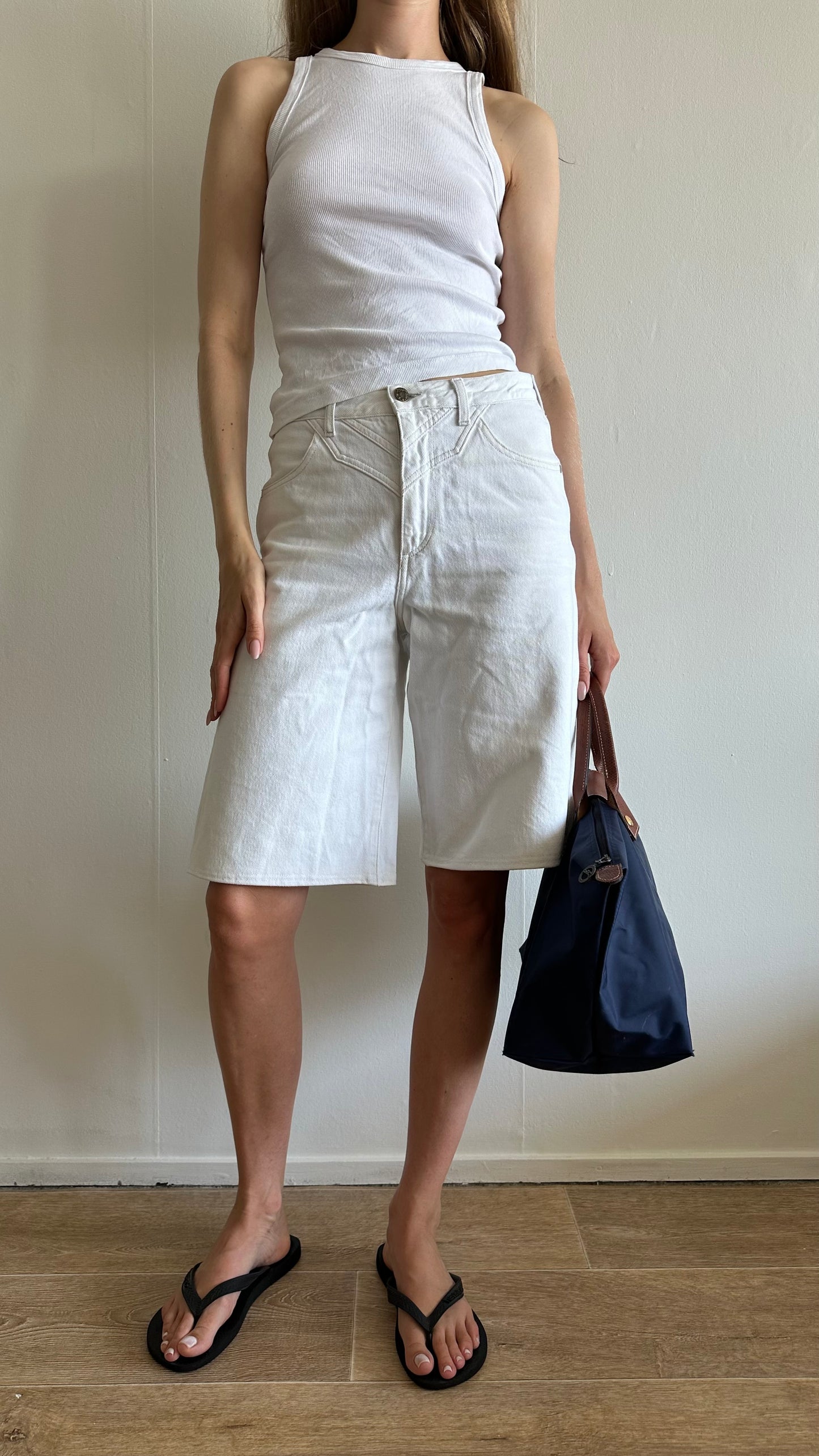blue Longchamp le pliage bag