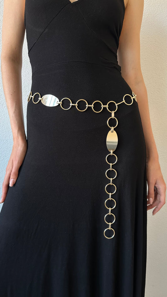 gold adjustable chain belt