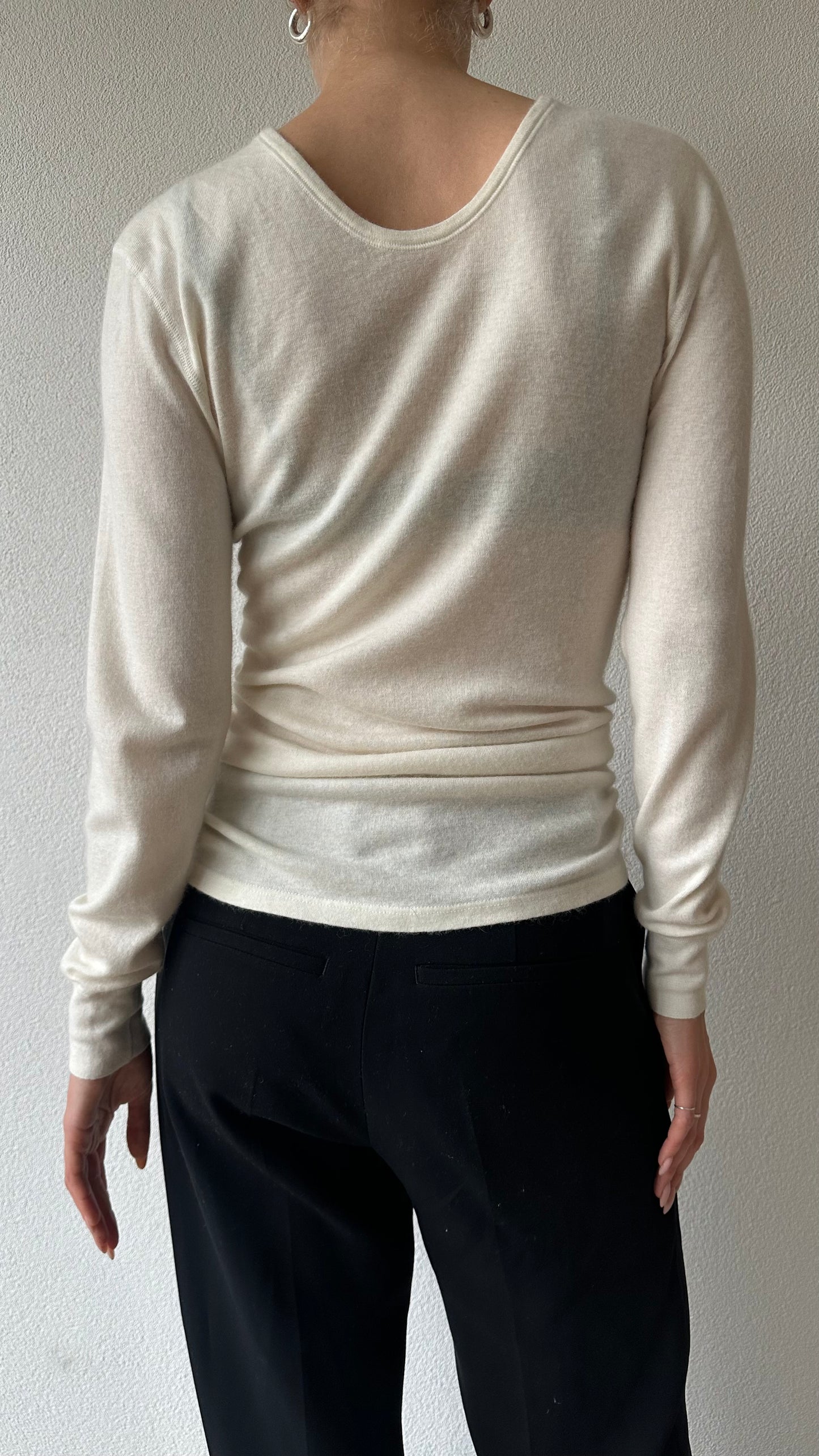 soft knitted merino wool longsleeve shirt