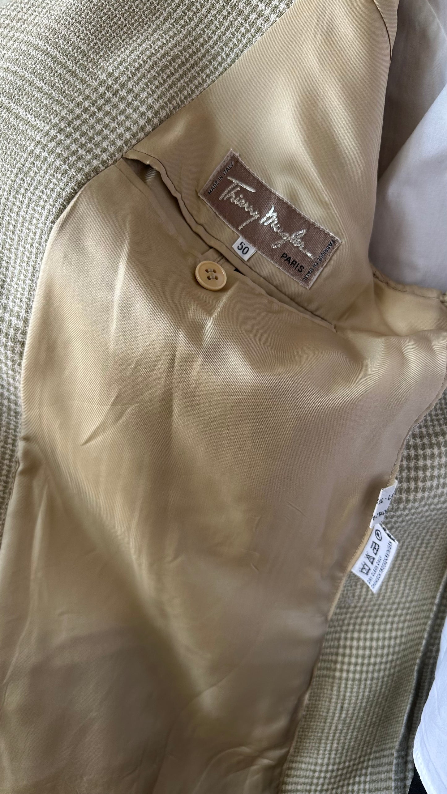 Thierry Mugler vintage tweed blazer
