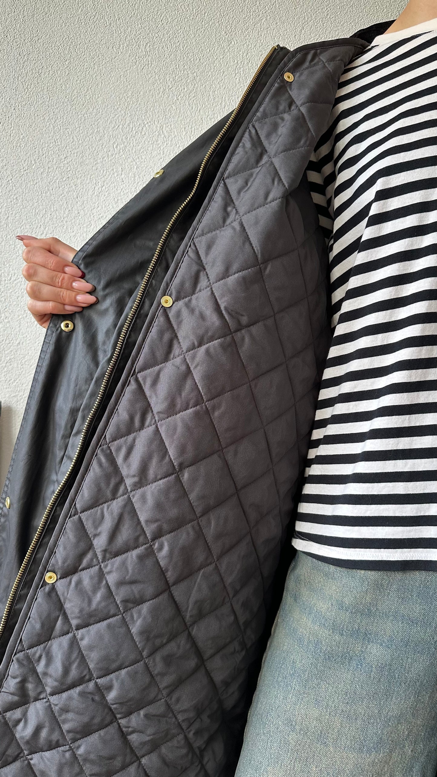 long black rain coat corduroy collar