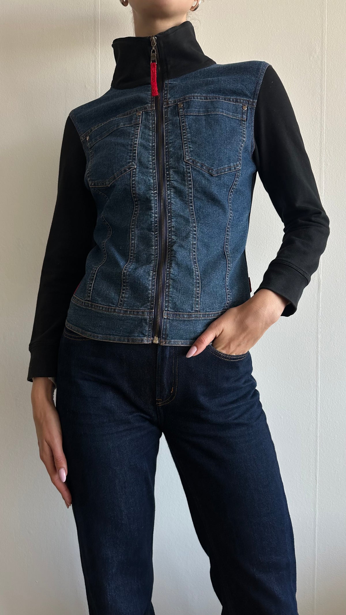 vintage prada denim jacket