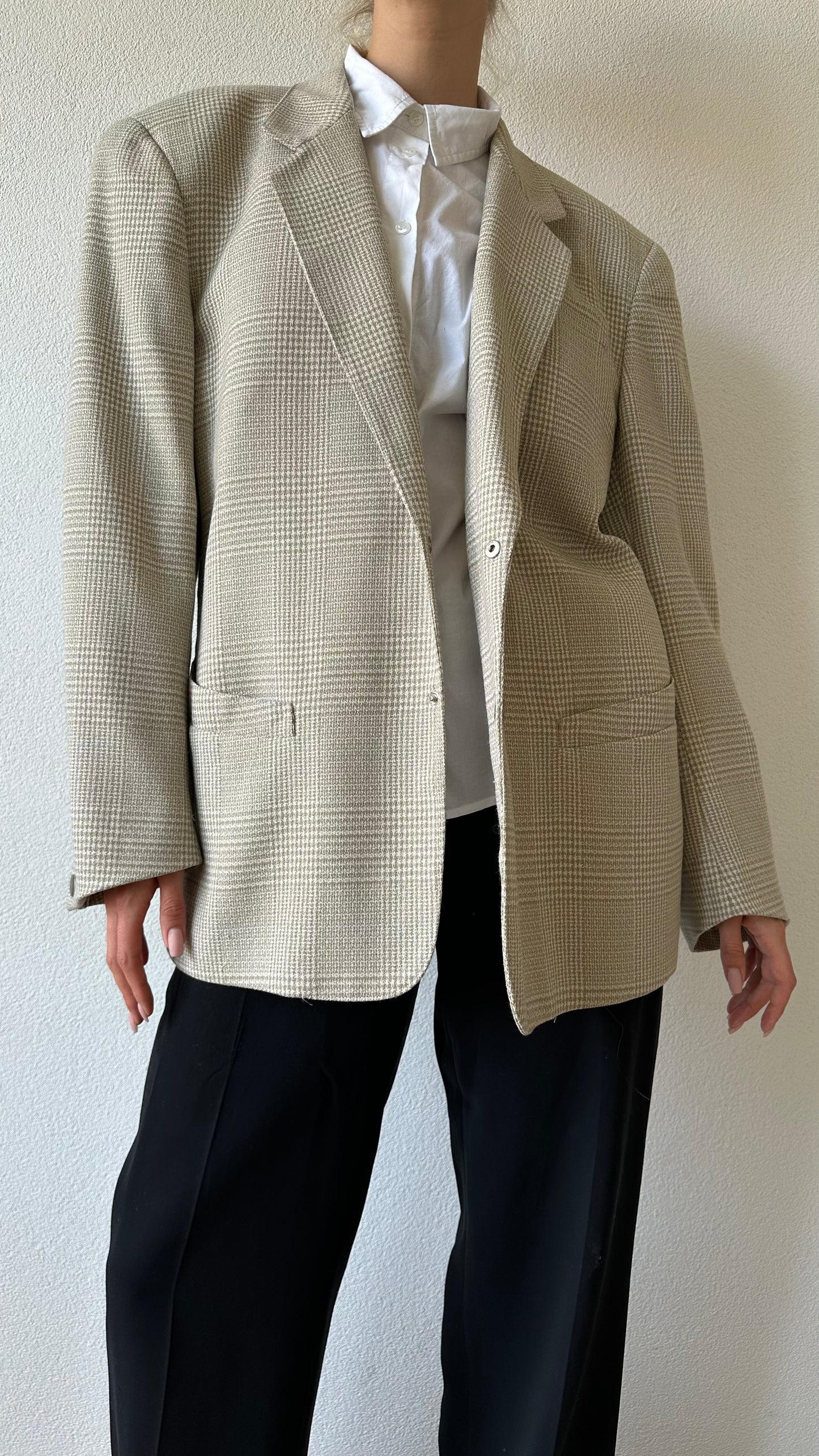 Thierry Mugler vintage tweed blazer