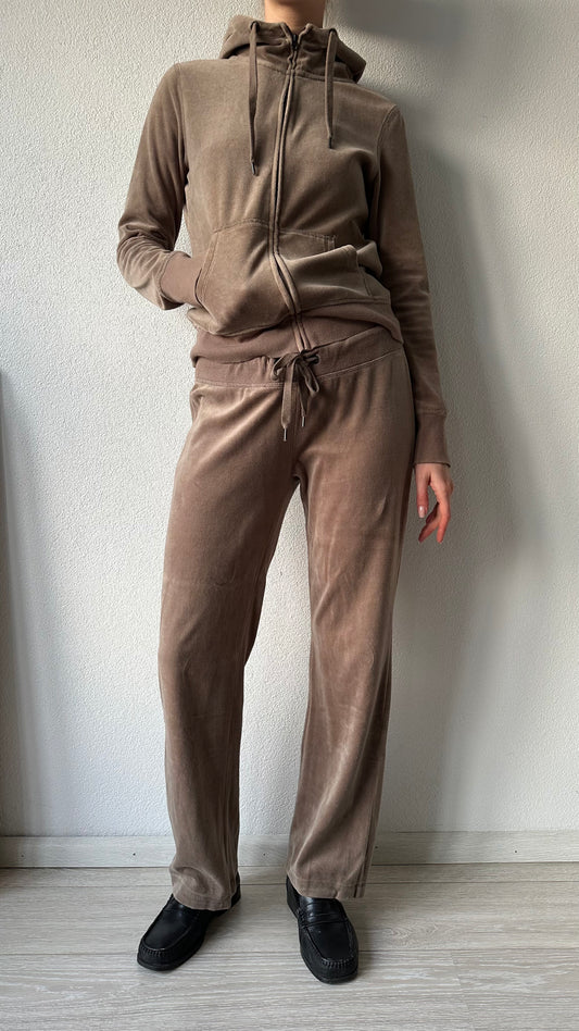 velour fungi tracksuit velvet 3-piece (2 pants & 1 vest)