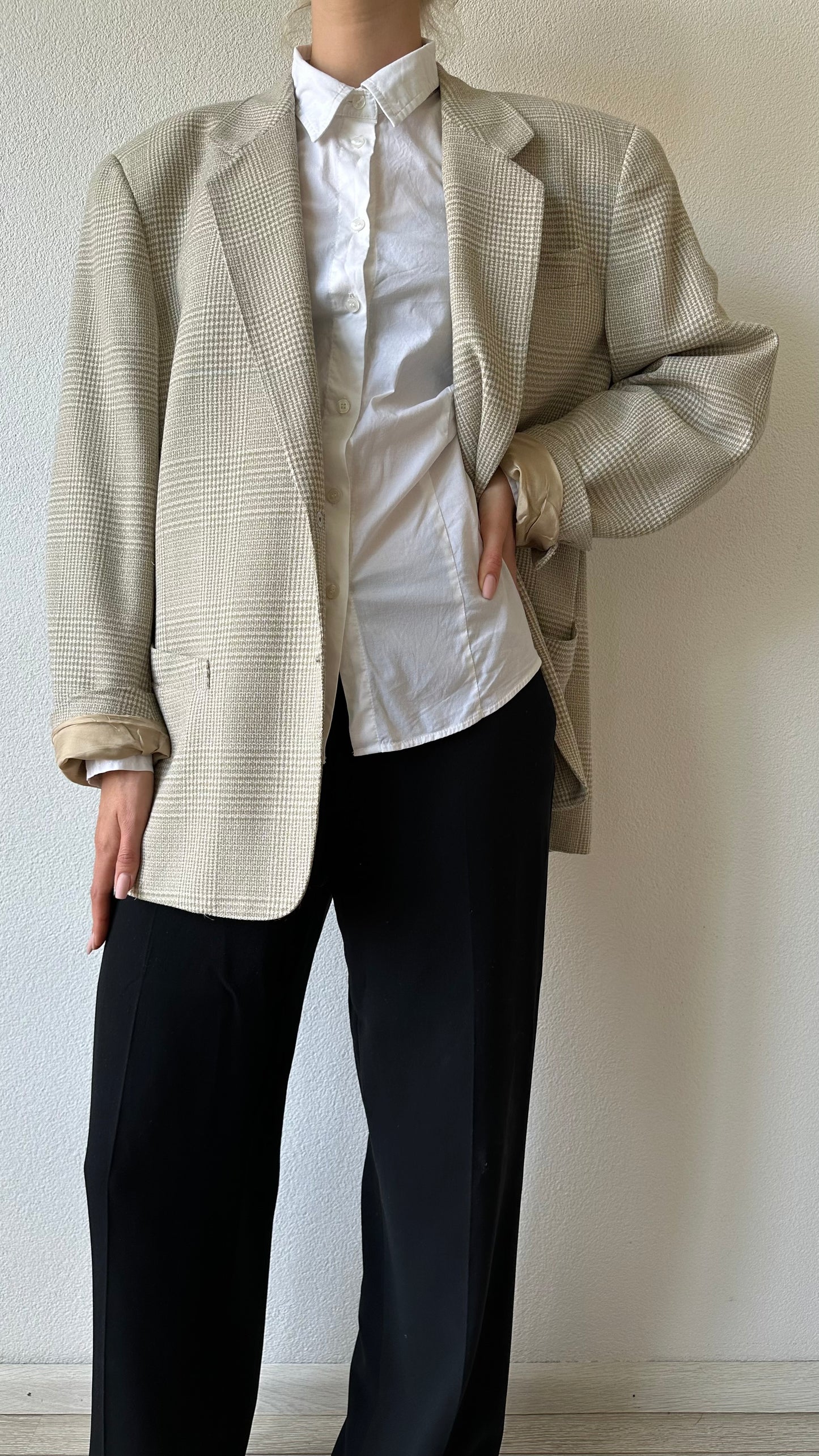 Thierry Mugler vintage tweed blazer