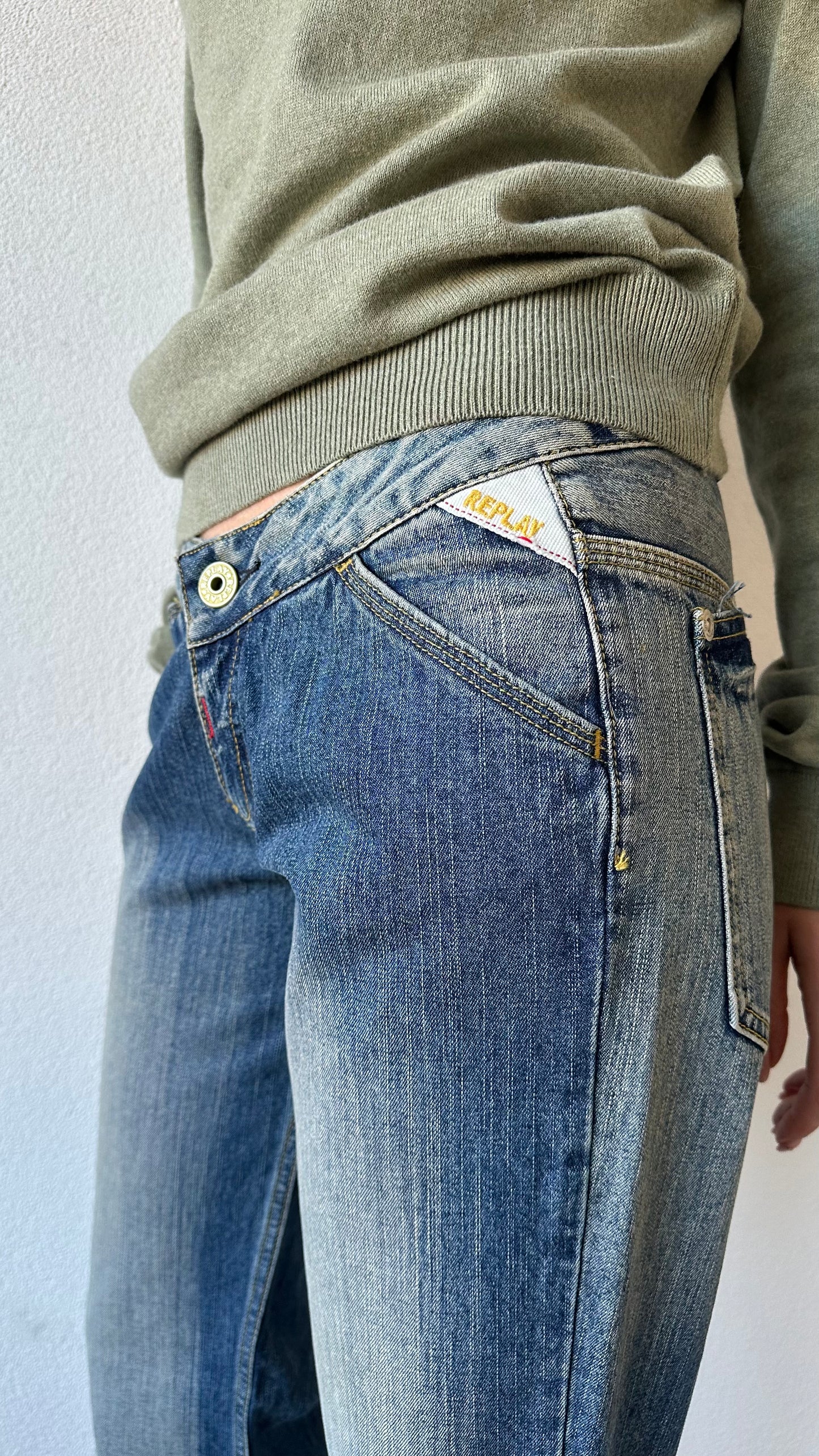 vintage low rise Y2K Replay jeans
