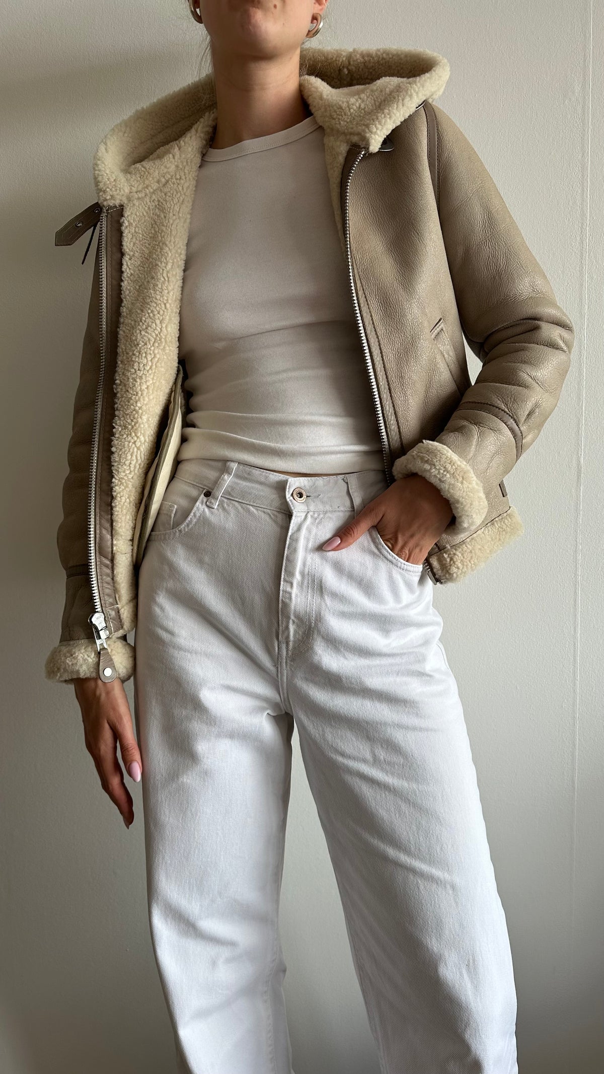 lammy coat Schott beige