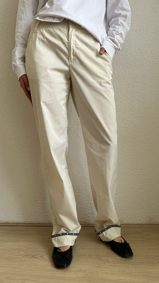 moschino pants off white vintage pants