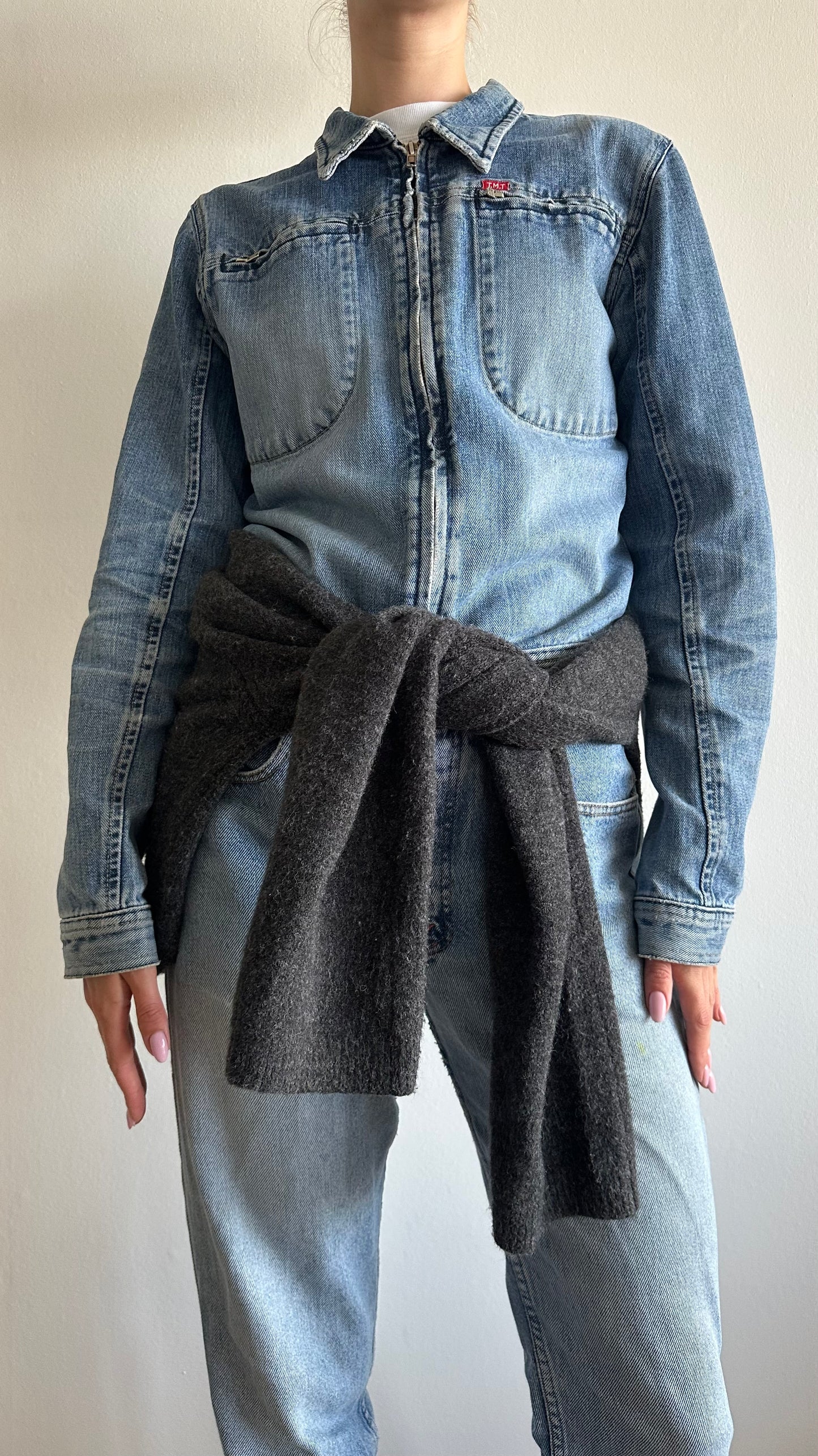 wool mix grey cardigan