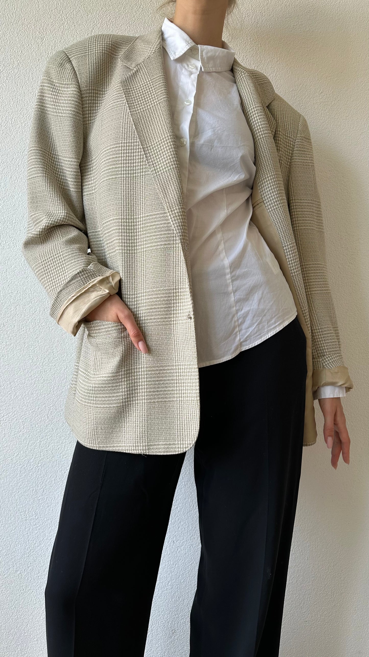 Thierry Mugler vintage tweed blazer