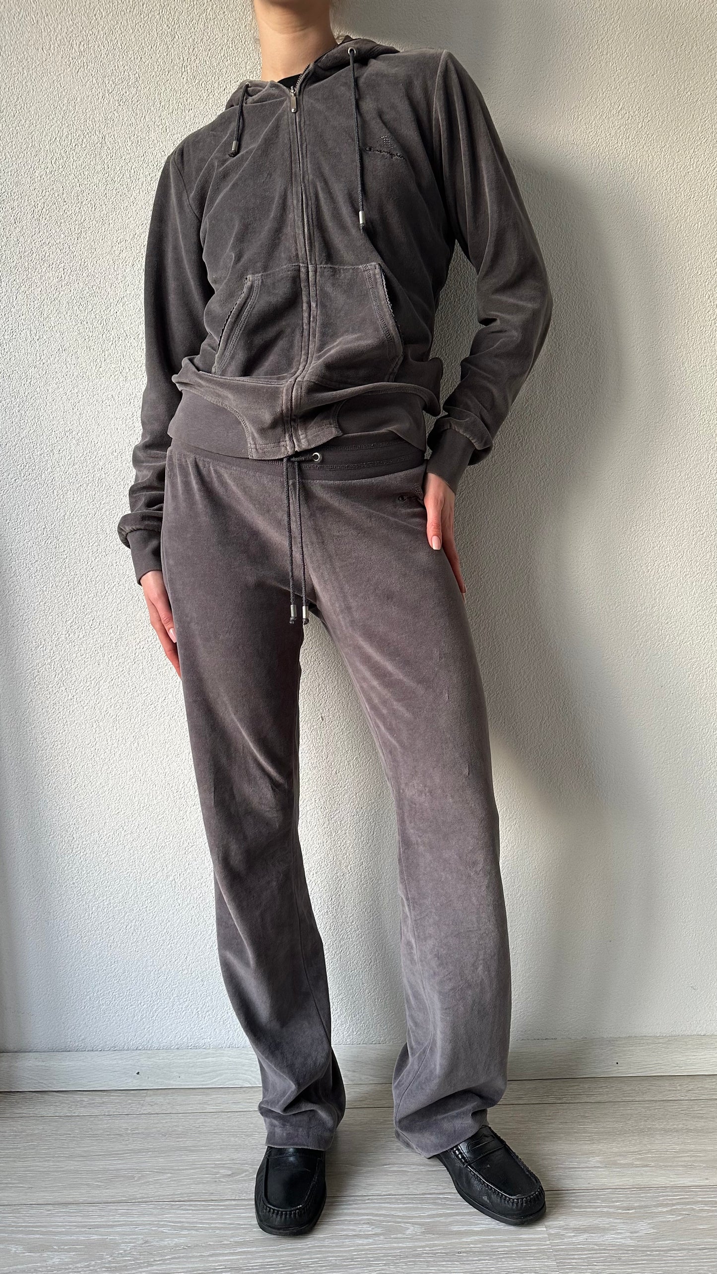 velvet champion tracksuit velour 2 piece