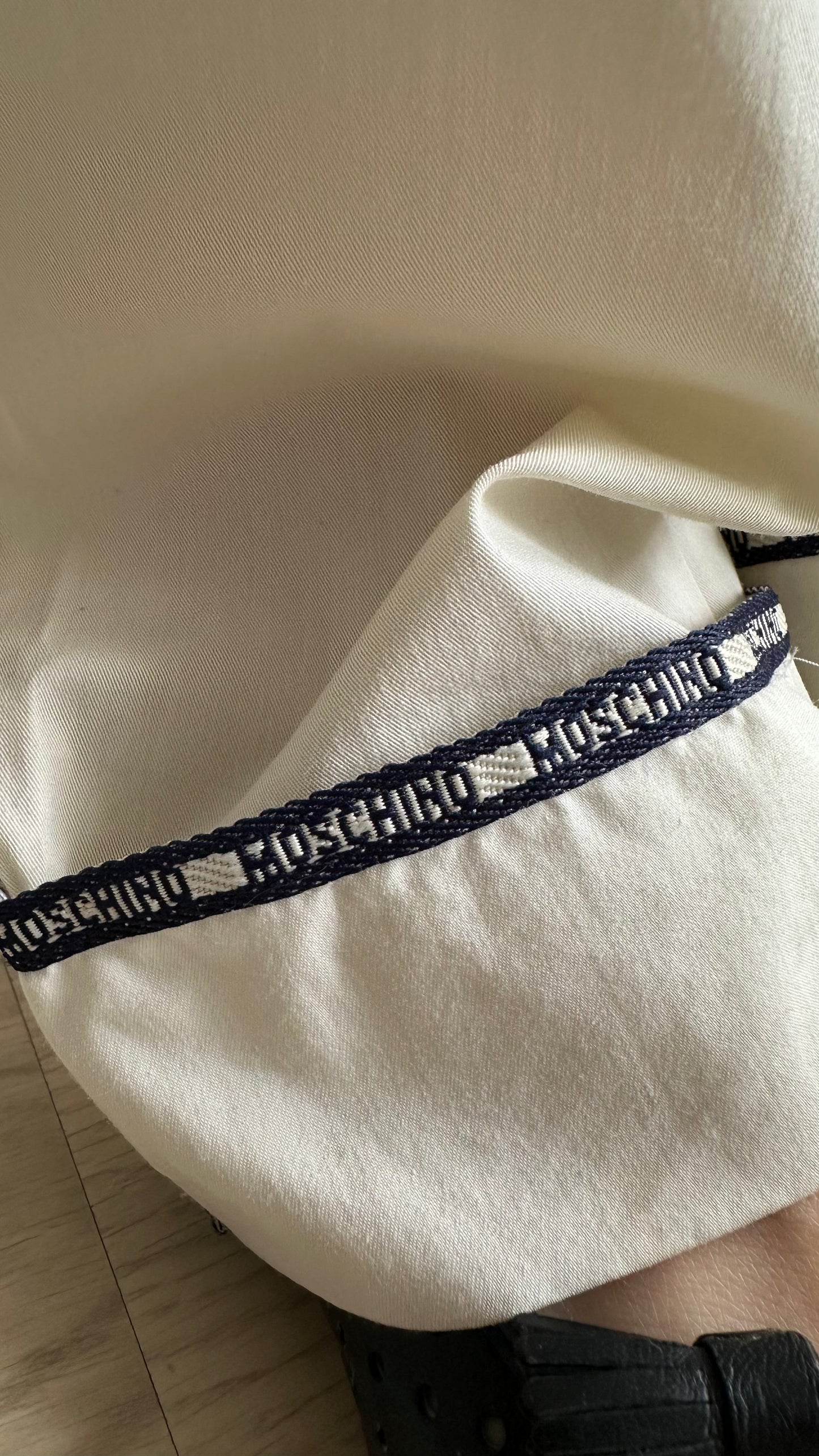 moschino pants off white vintage pants