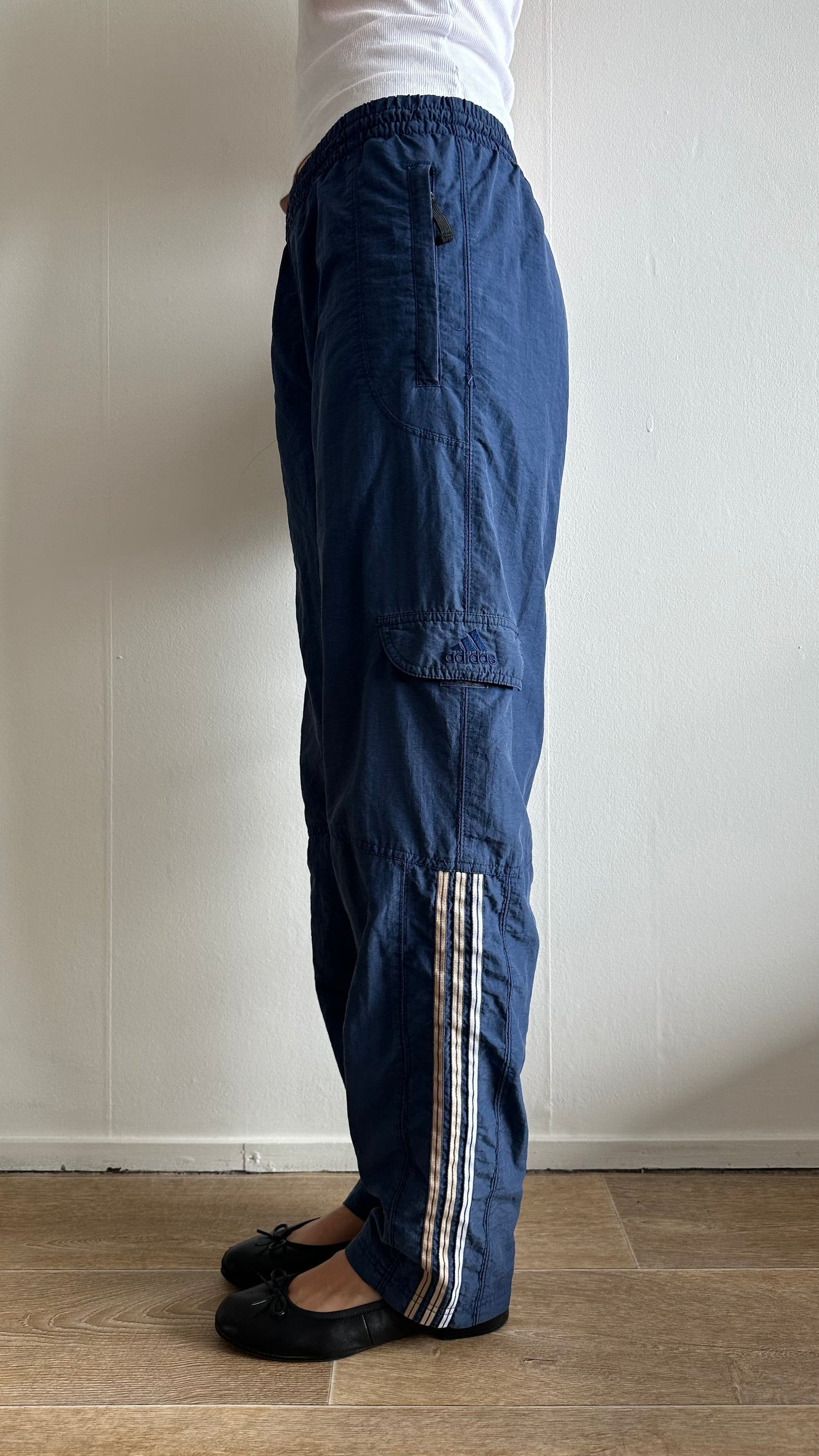 blue vintage Adidas jogger pants