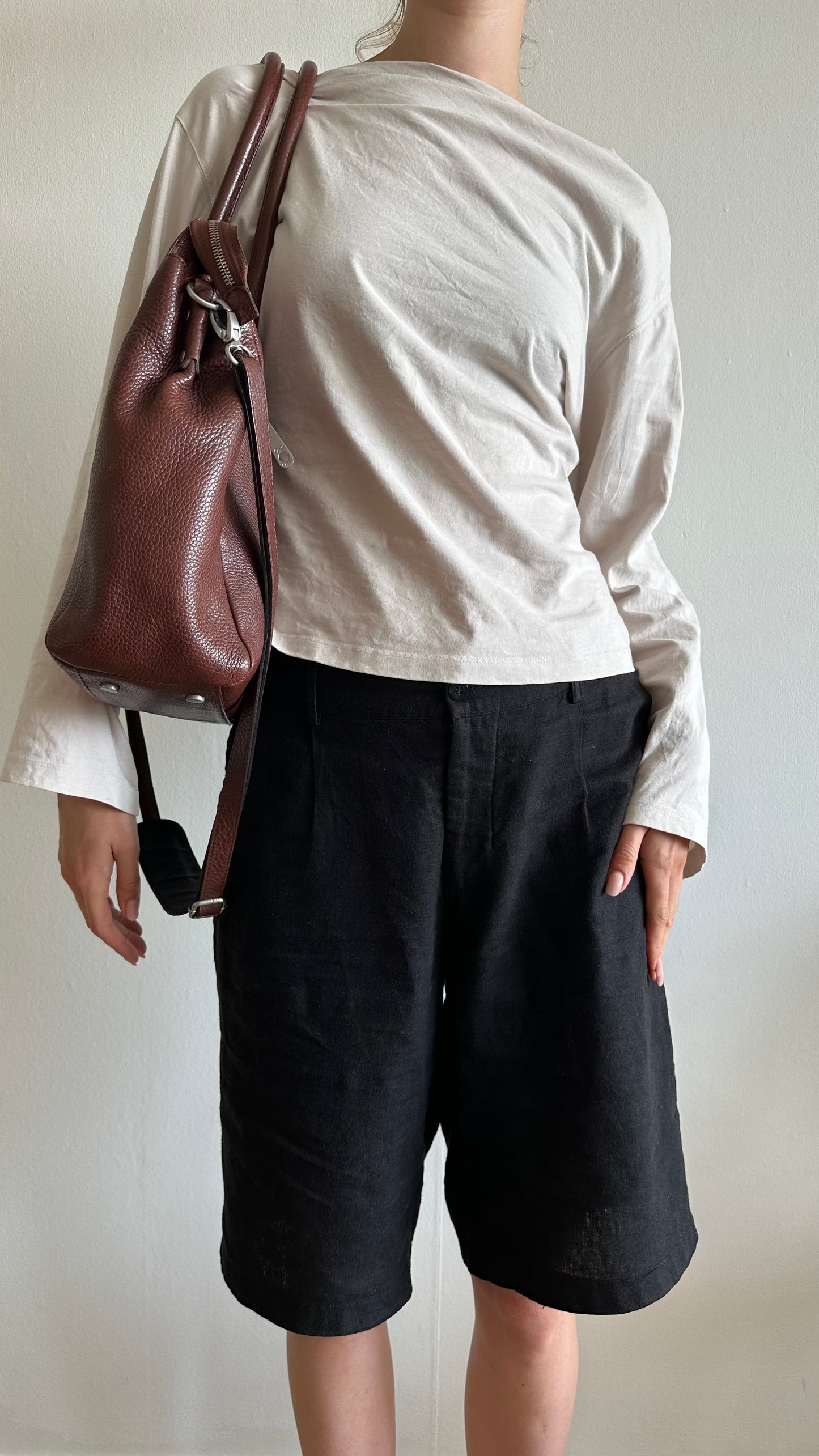 leather bordeaux work bag