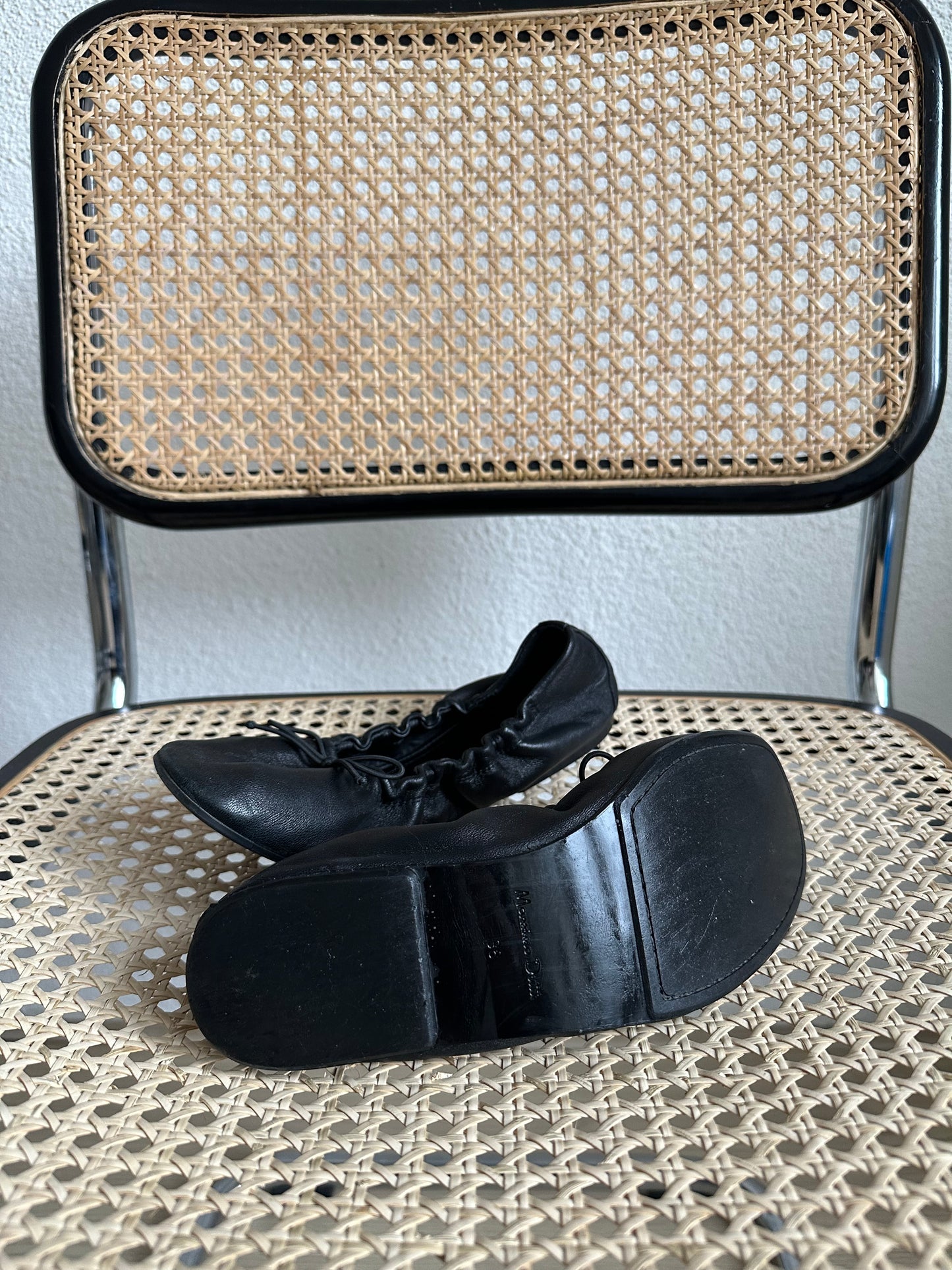 leather Massimo Dutti ballerina flats size 38